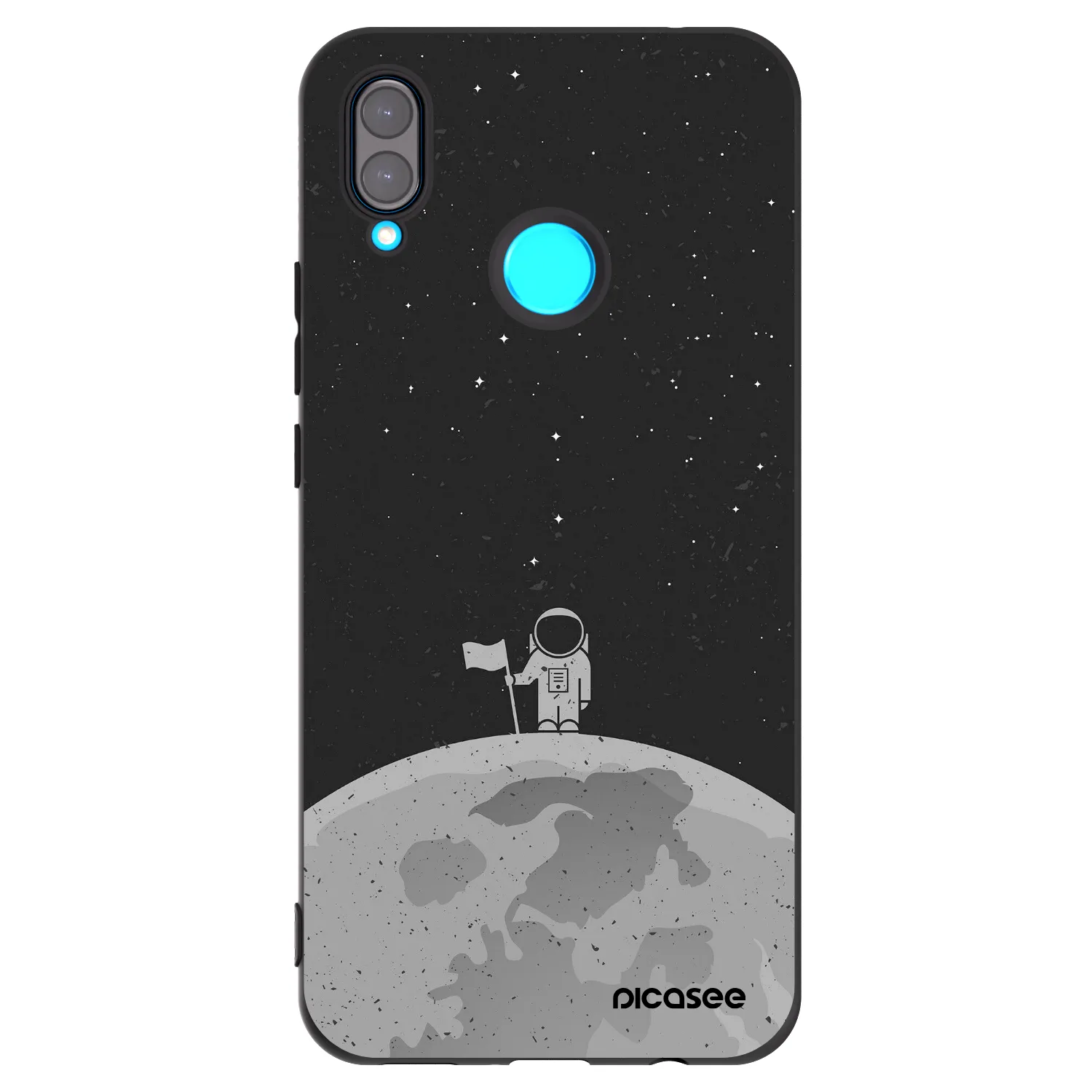 Picasee husă neagră din silicon pentru Huawei Nova 3i - Astronaut