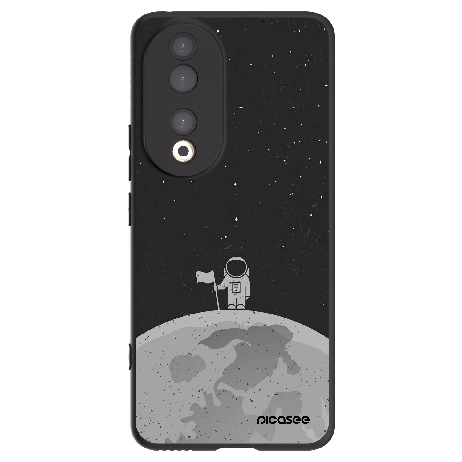 Picasee husă neagră din silicon pentru Honor 90 5G - Astronaut