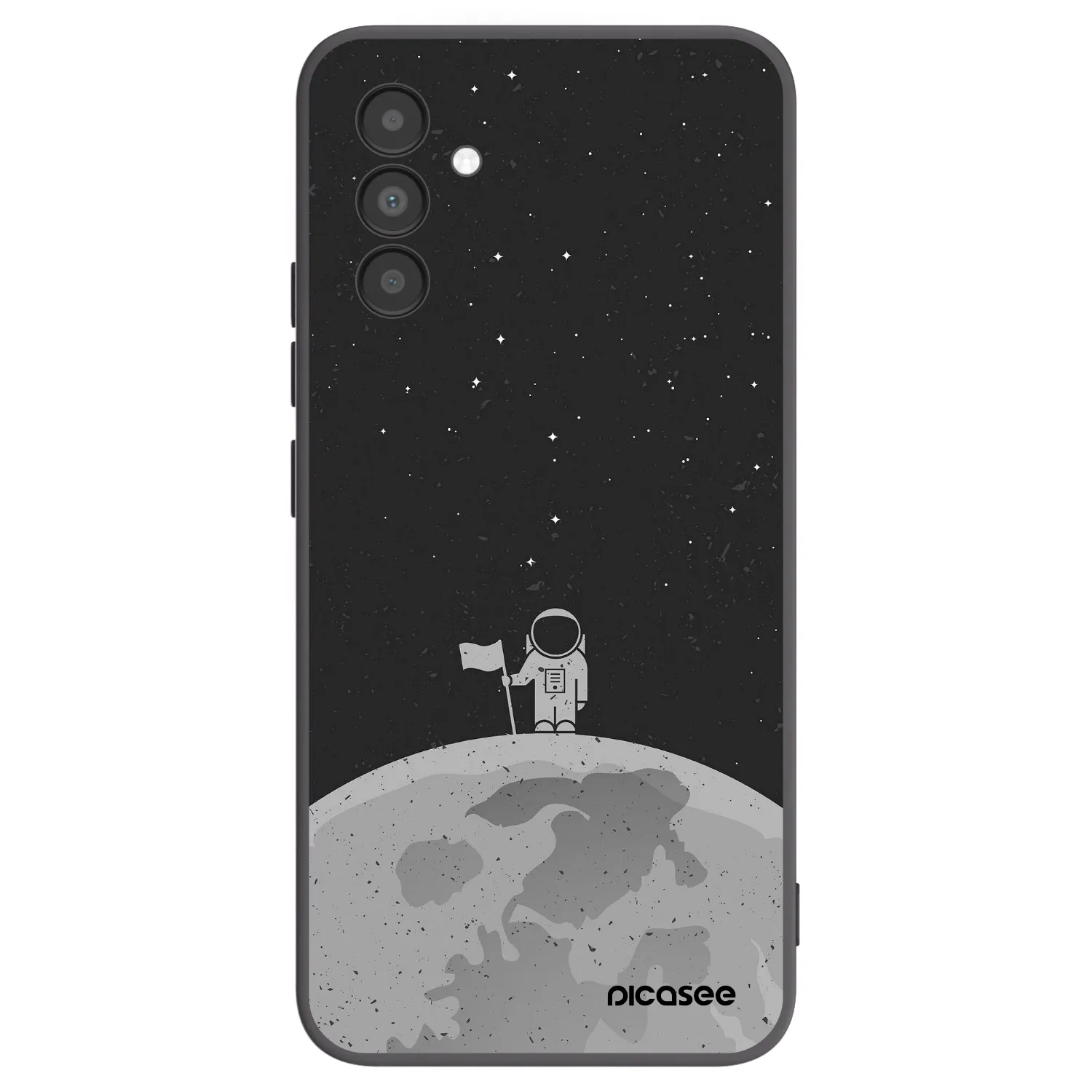 Picasee husă neagră din silicon pentru Samsung Galaxy A04s A047F - Astronaut