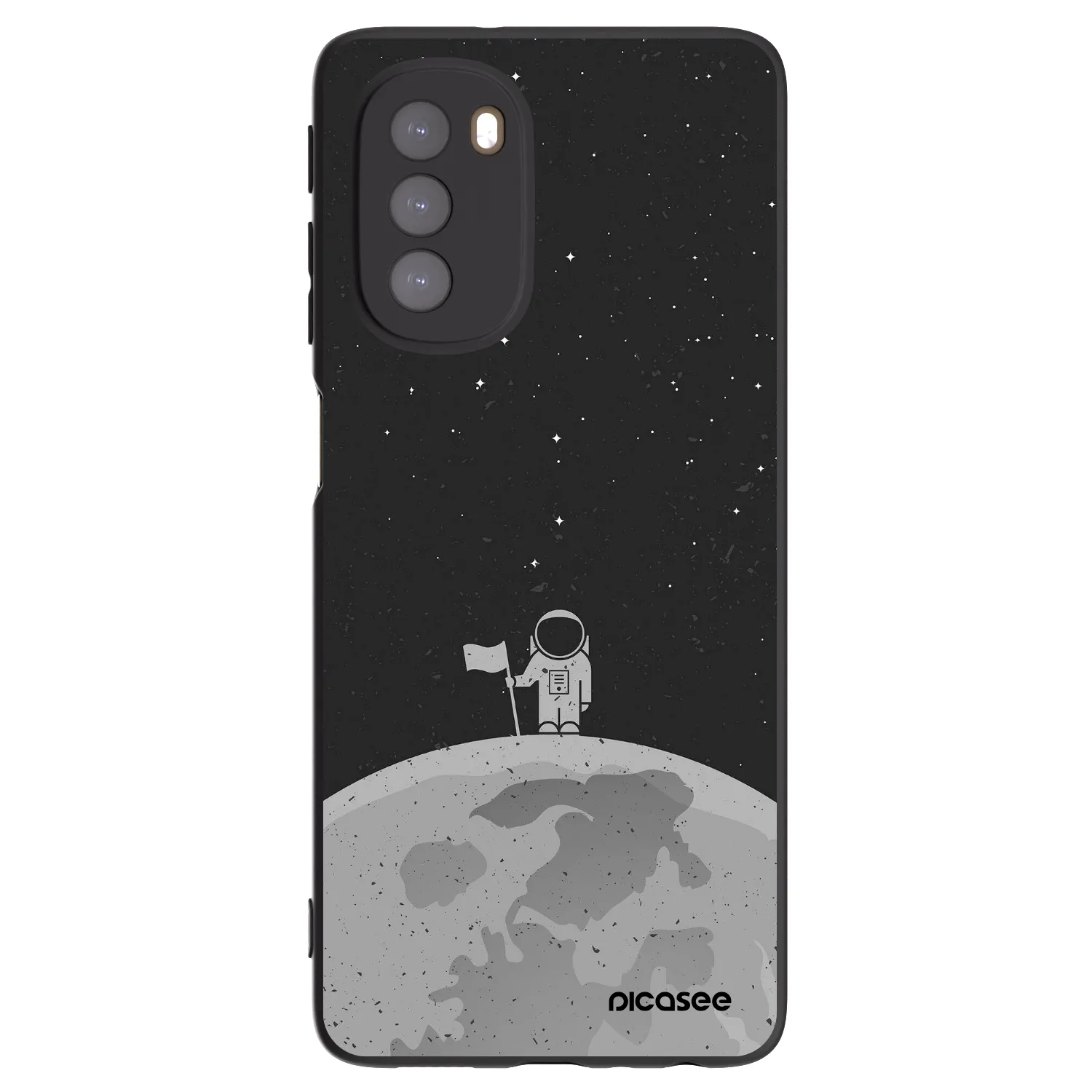 Picasee husă neagră din silicon pentru Motorola Moto G51 - Astronaut