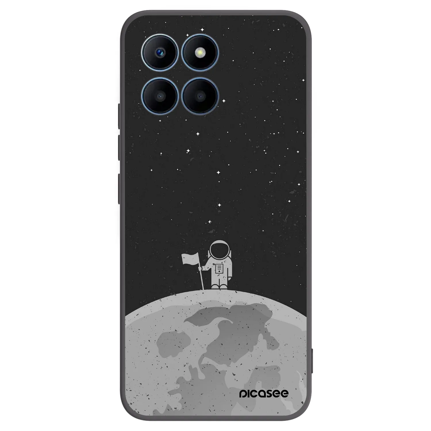 Picasee husă neagră din silicon pentru Honor 70 Lite - Astronaut