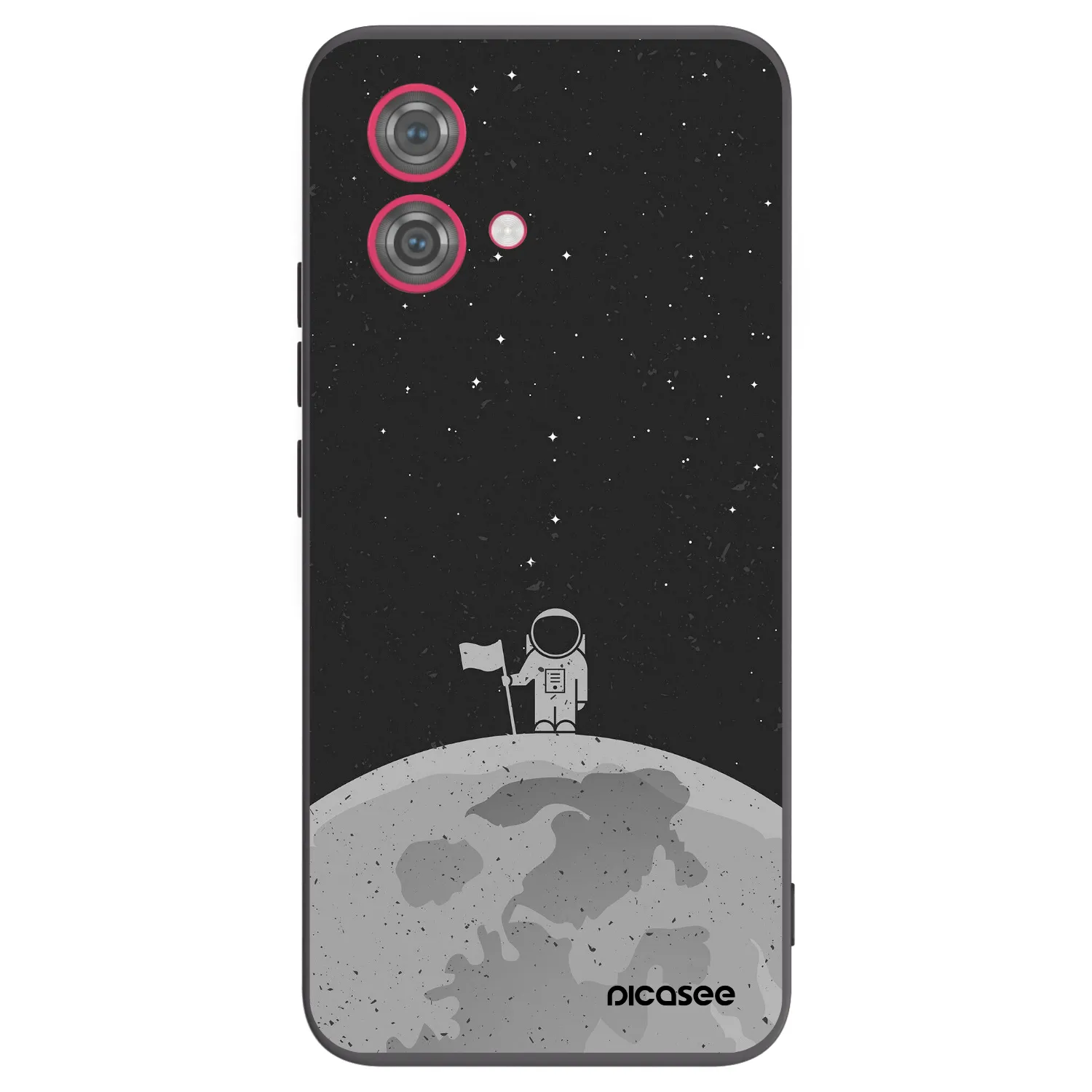 Picasee husă neagră din silicon pentru Motorola Moto G84 5G - Astronaut