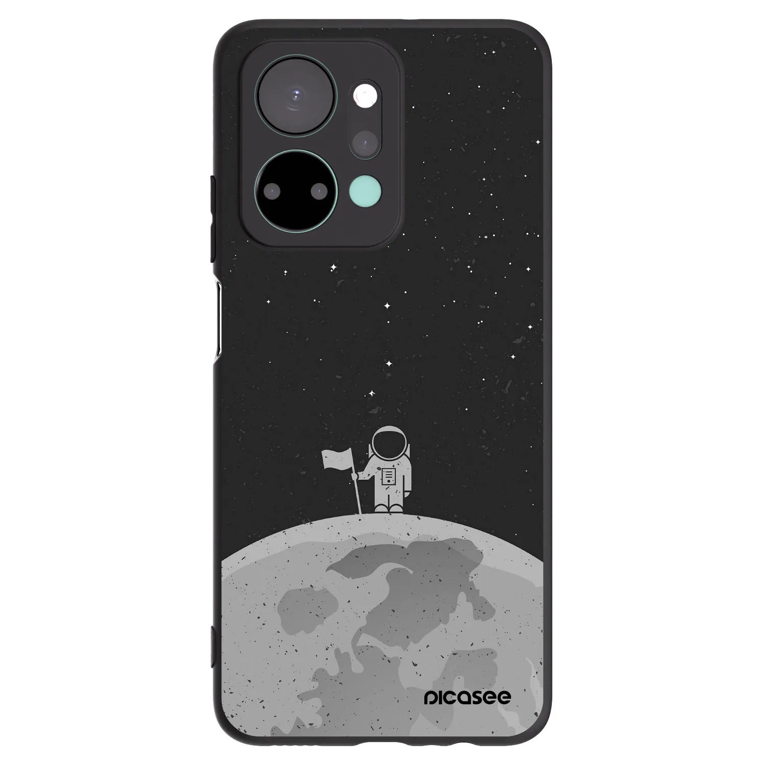 Picasee husă neagră din silicon pentru Honor X7a - Astronaut
