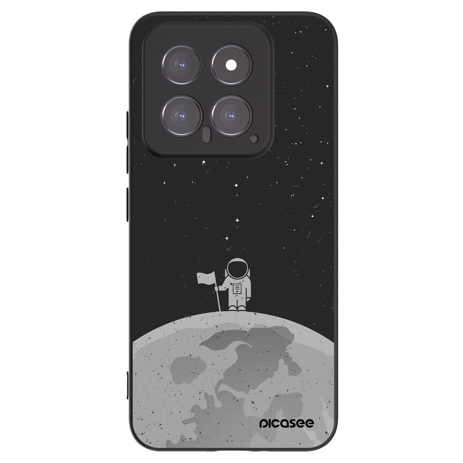 Picasee husă neagră din silicon pentru Xiaomi 14 - Astronaut