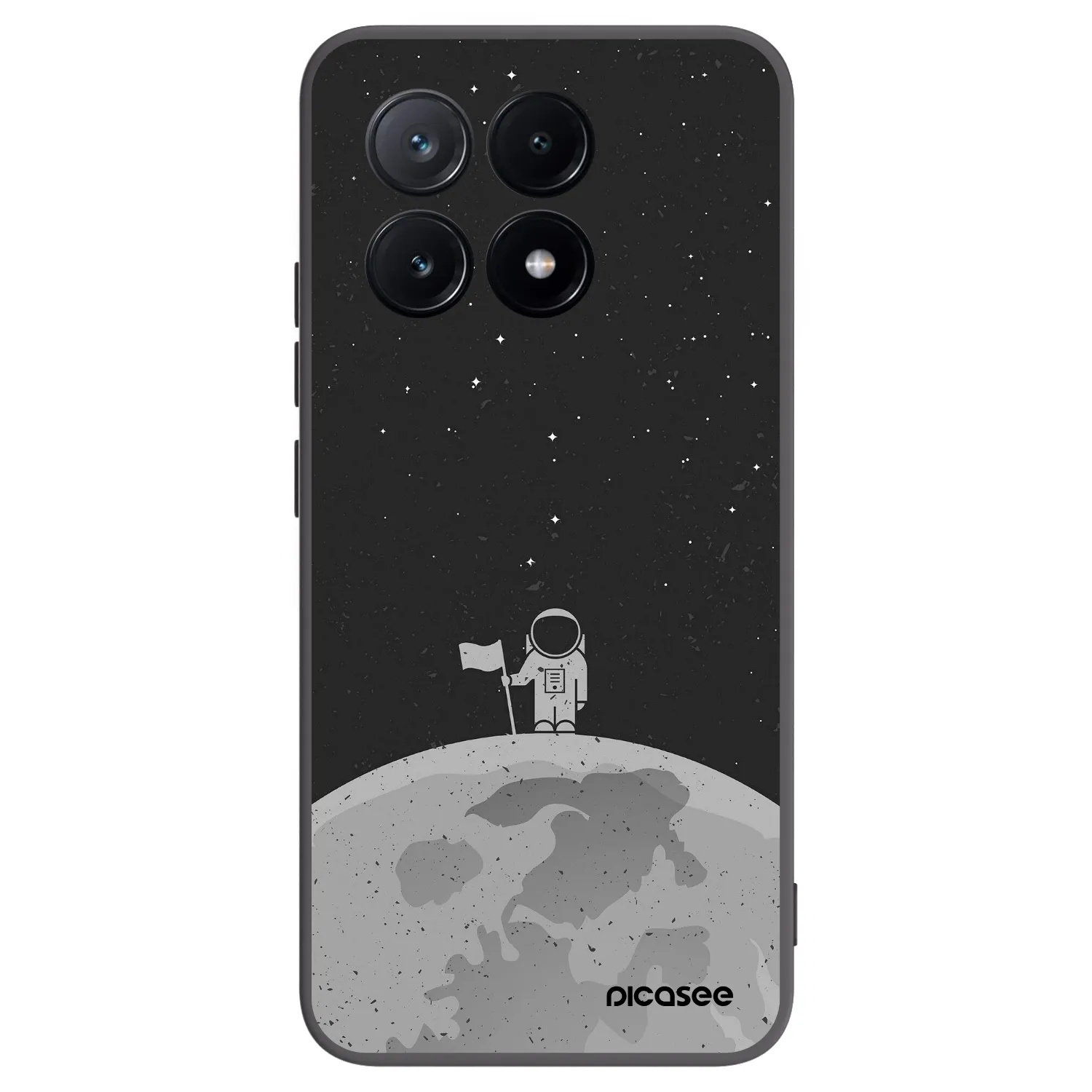 Picasee husă neagră din silicon pentru Xiaomi Poco X6 Pro - Astronaut