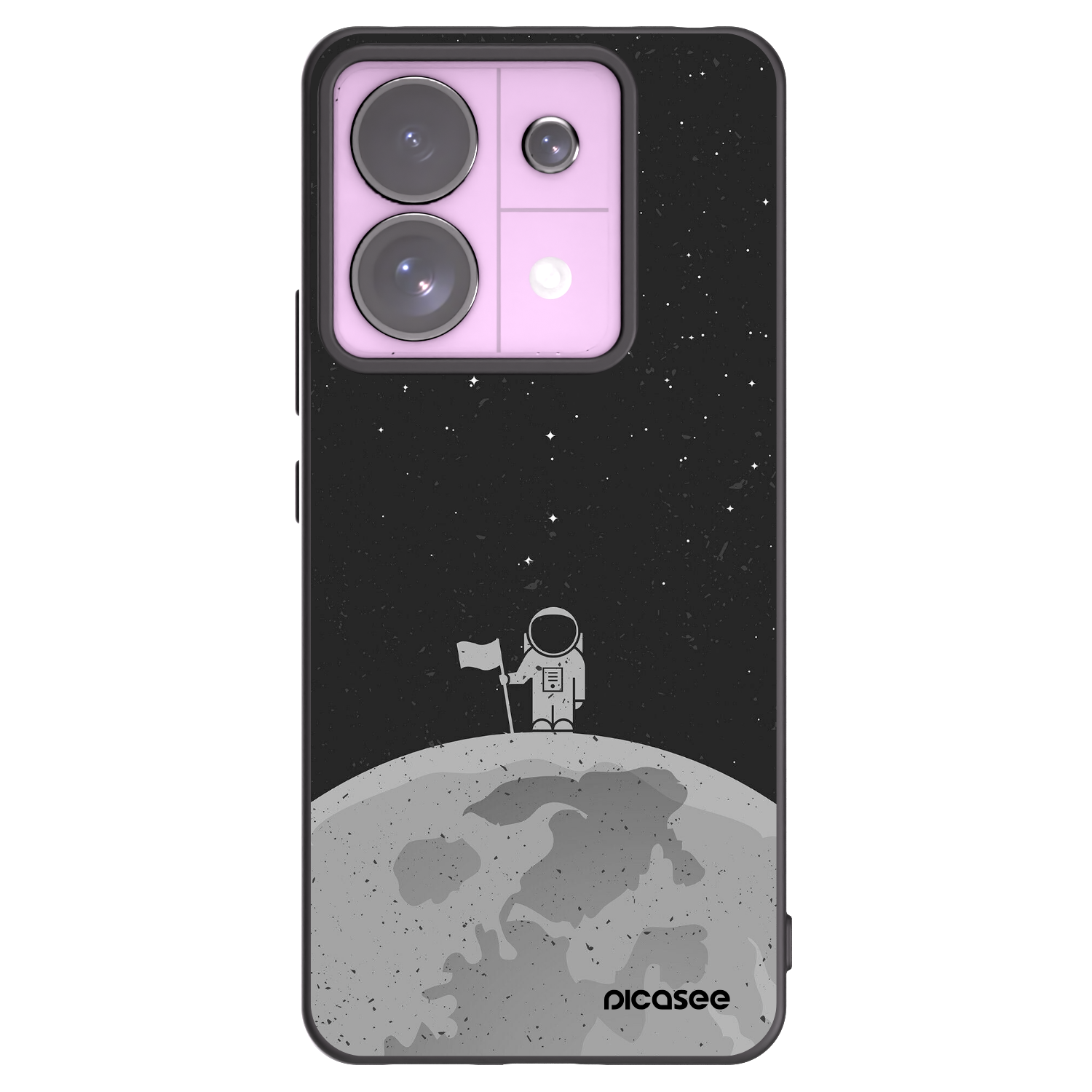 Picasee husă neagră din silicon pentru Xiaomi Redmi Note 13 Pro 5G - Astronaut