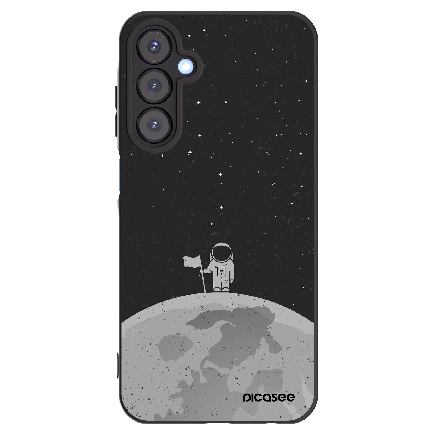 Picasee husă neagră din silicon pentru Samsung Galaxy A25 A256B 5G - Astronaut