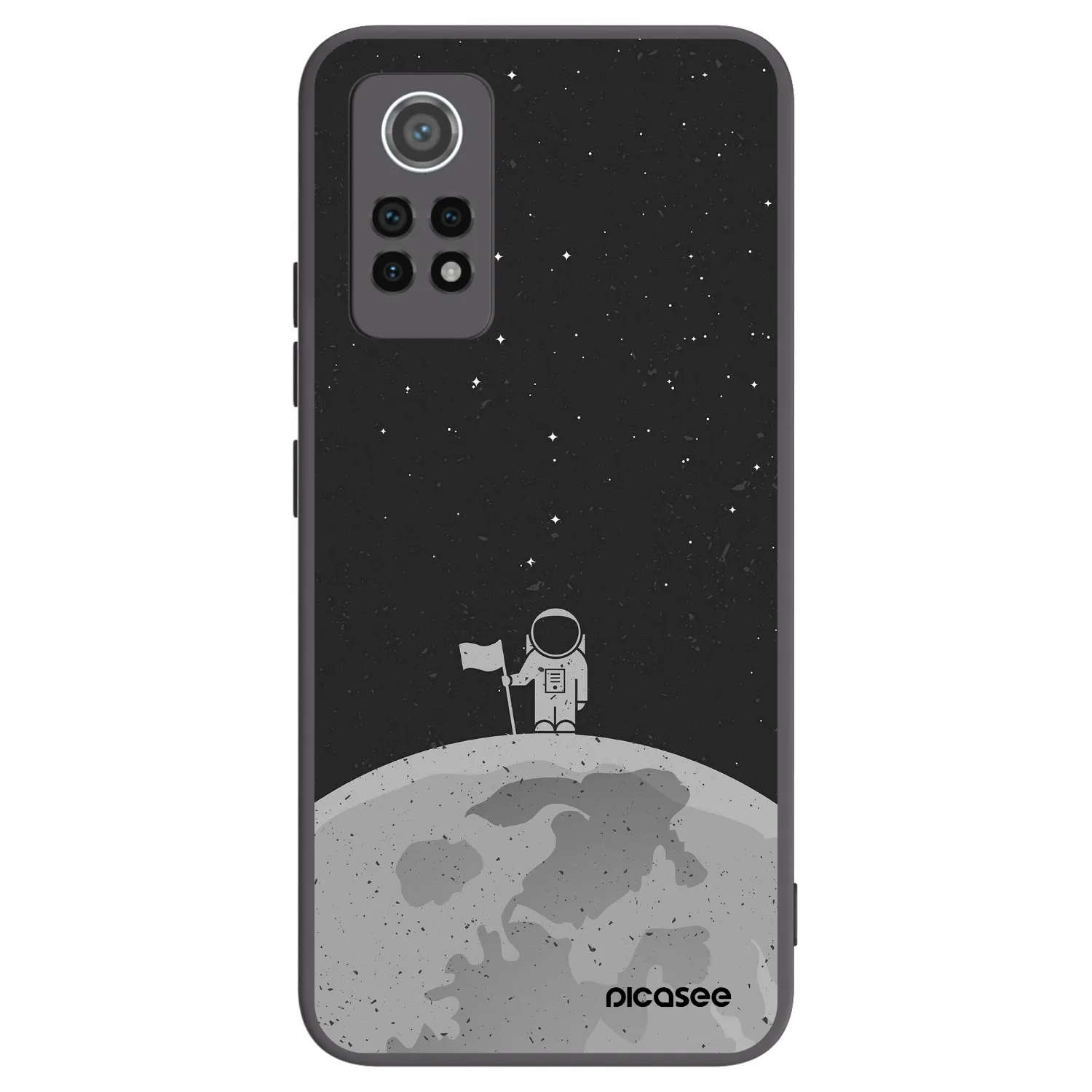 Picasee husă neagră din silicon pentru Xiaomi Redmi Note 12 Pro 4G - Astronaut