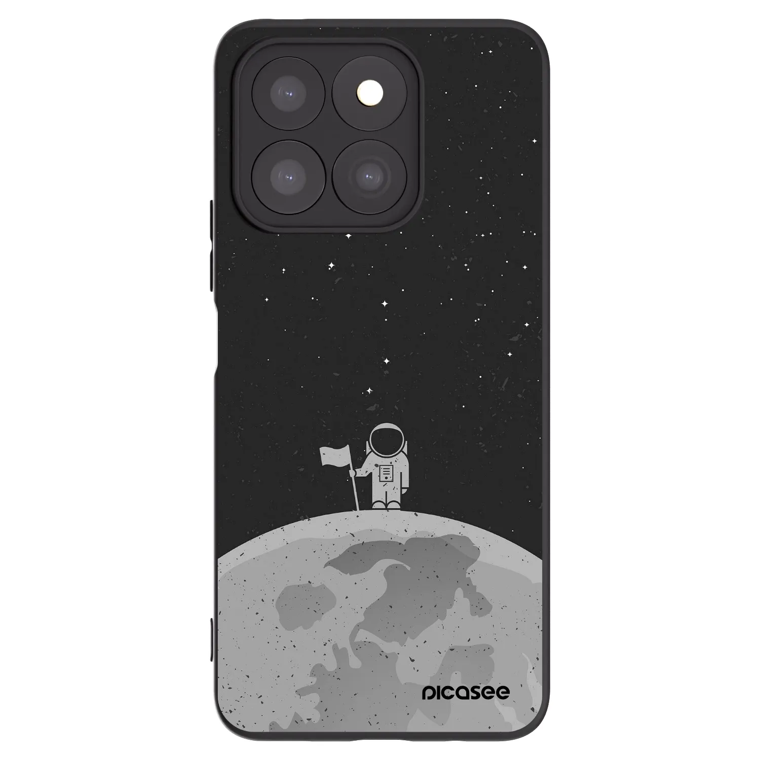 Picasee husă neagră din silicon pentru Honor X8b - Astronaut