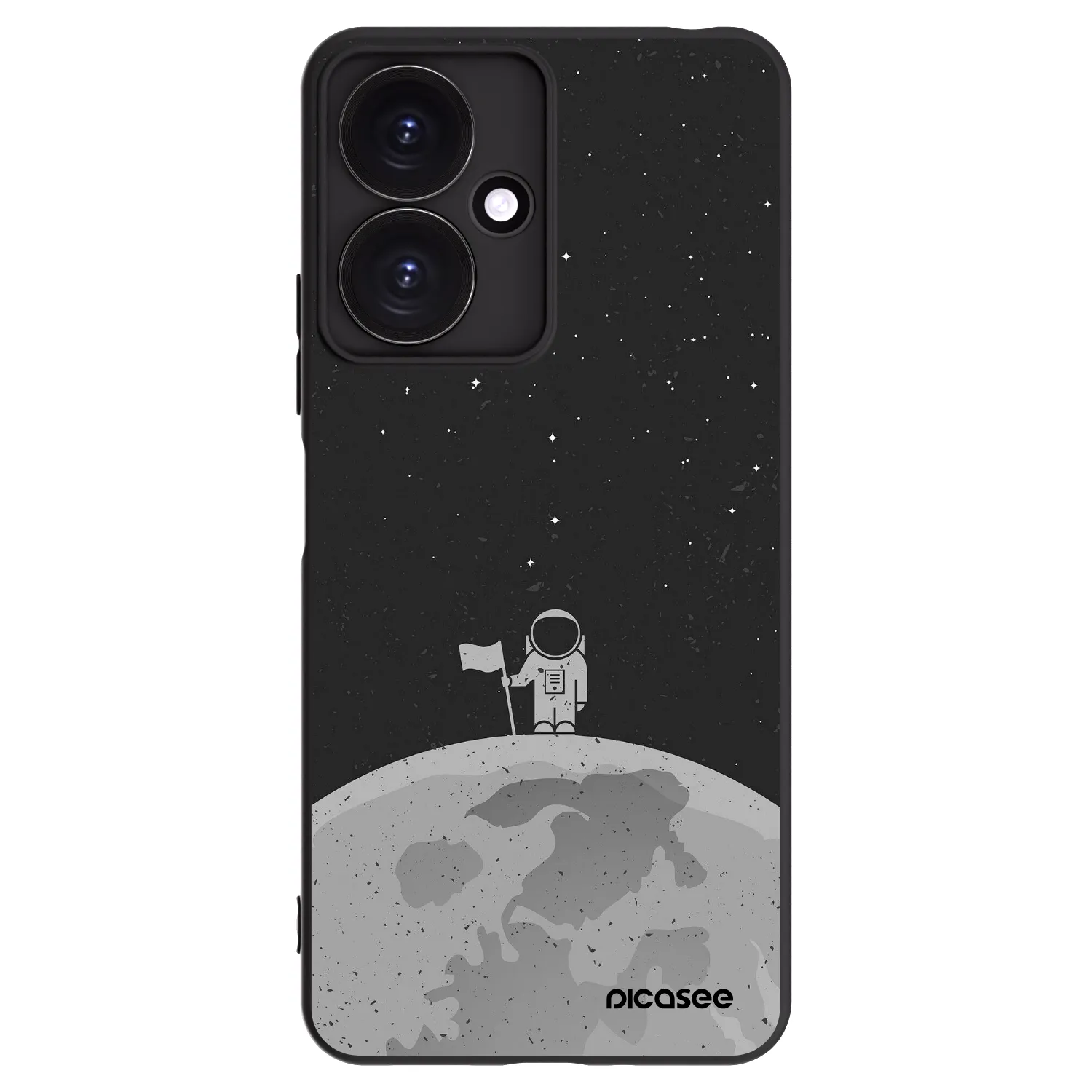 Picasee husă neagră din silicon pentru Xiaomi Redmi 13C 5G - Astronaut