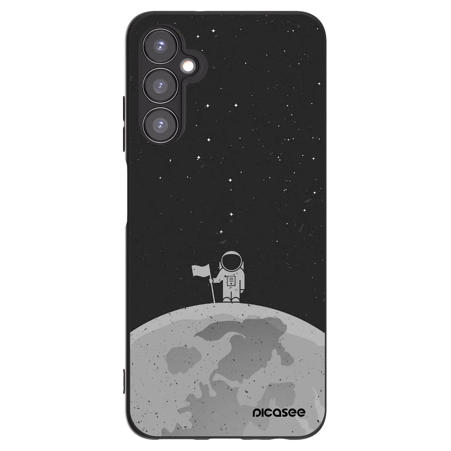 Picasee husă neagră din silicon pentru Samsung Galaxy A05s A057G - Astronaut