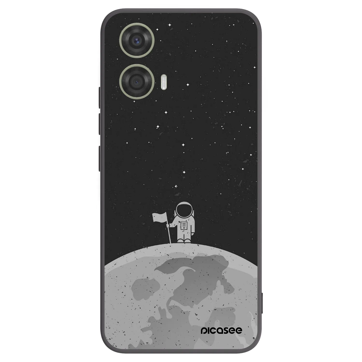 Picasee husă neagră din silicon pentru Motorola Moto G24 - Astronaut