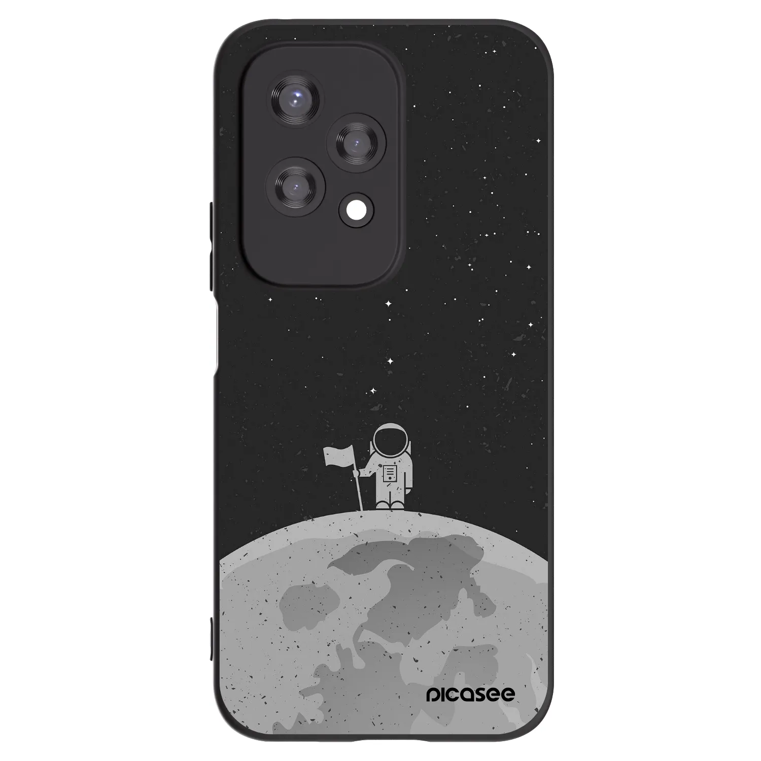 Picasee husă neagră din silicon pentru Honor 200 Lite - Astronaut