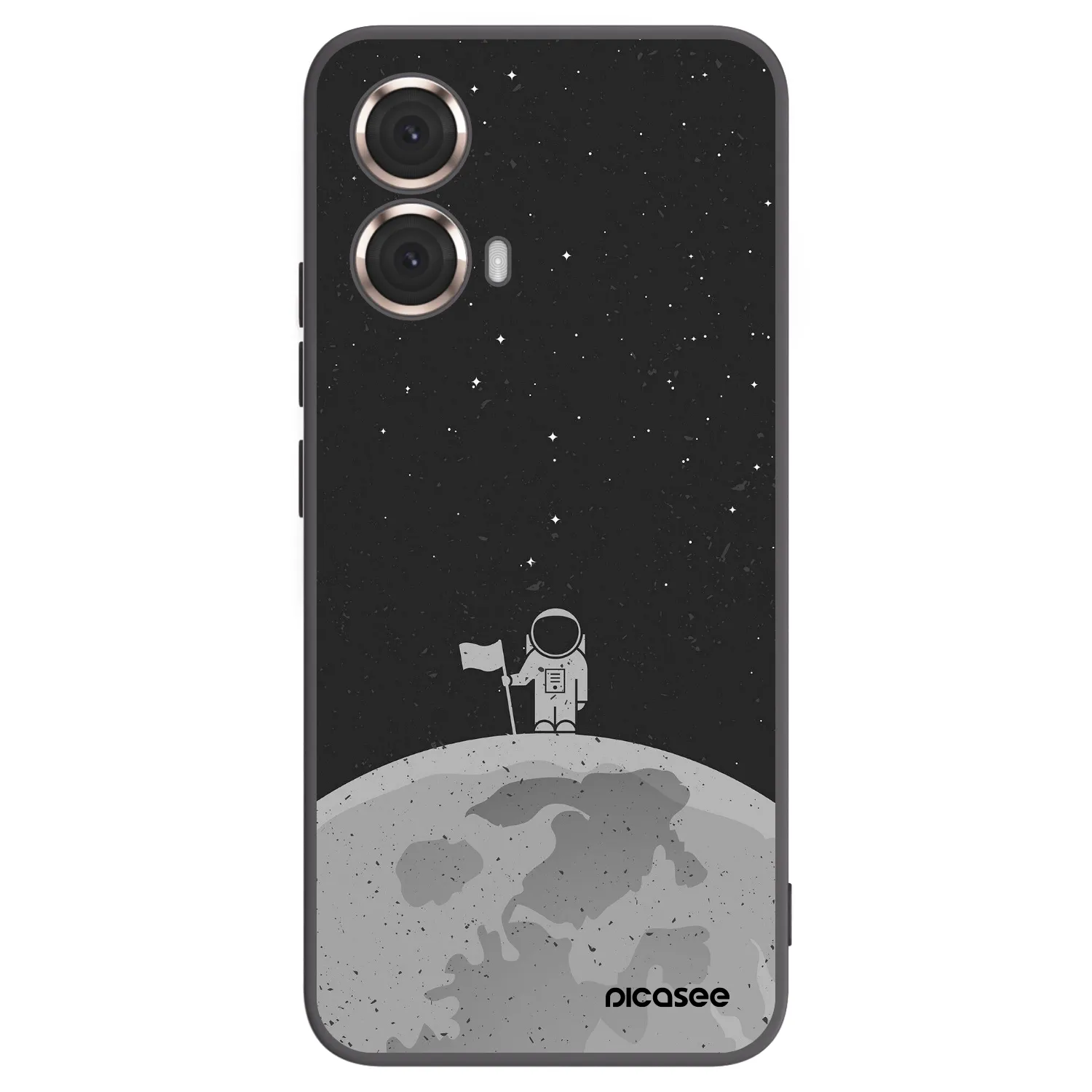 Picasee husă neagră din silicon pentru Motorola Moto G85 - Astronaut