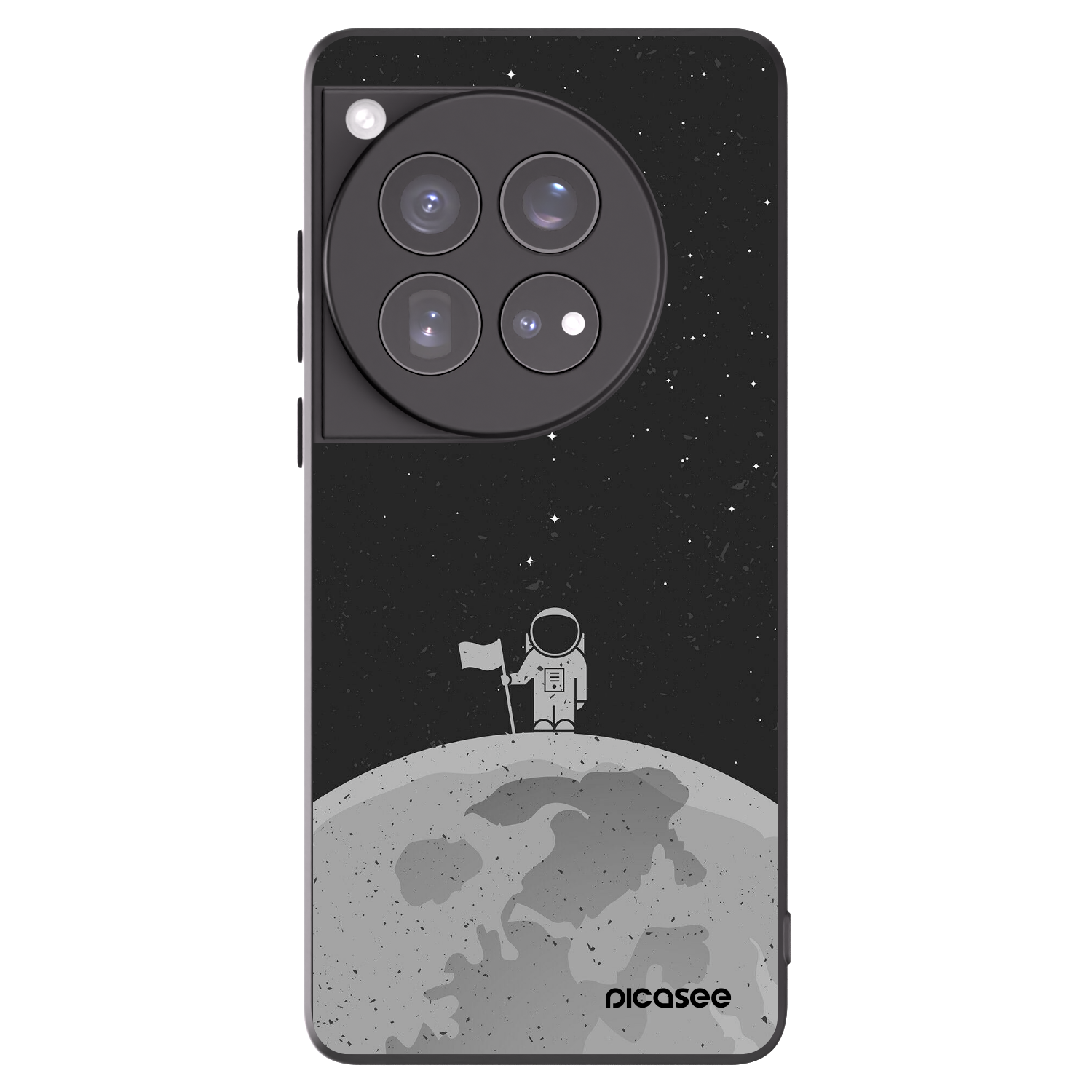 Picasee husă neagră din silicon pentru OnePlus 12 5G - Astronaut