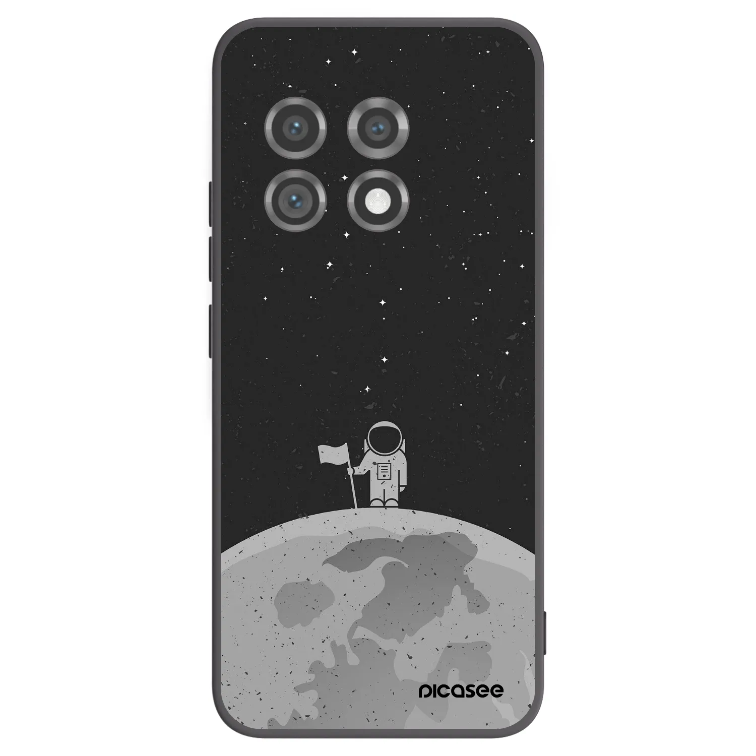 Picasee husă neagră din silicon pentru OnePlus 11 5G - Astronaut