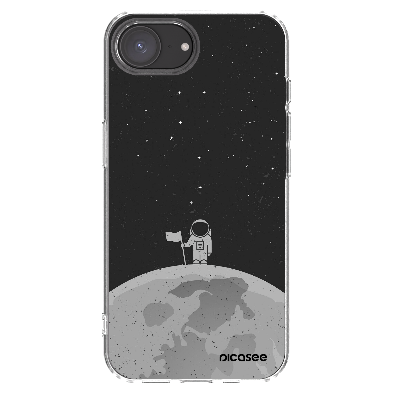 Picasee husă transparentă din silicon pentru Apple iPhone 16e - Astronaut