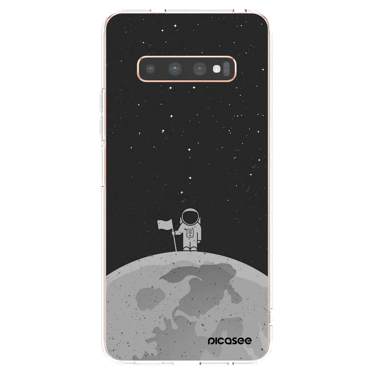 Picasee husă transparentă din silicon pentru Samsung Galaxy S10 Plus G975 - Astronaut