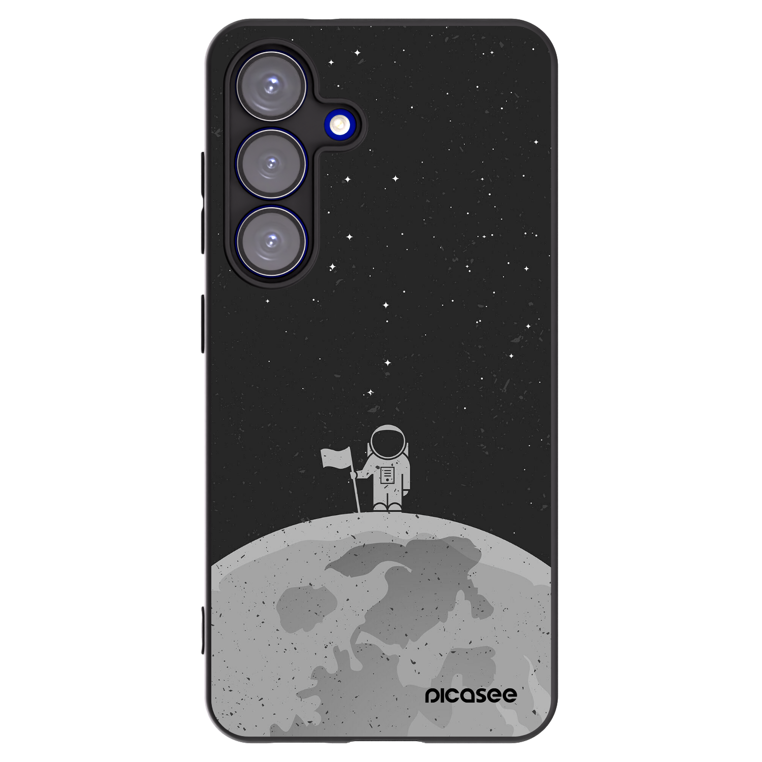 Picasee husă neagră din silicon pentru Samsung Galaxy S25 5G - Astronaut