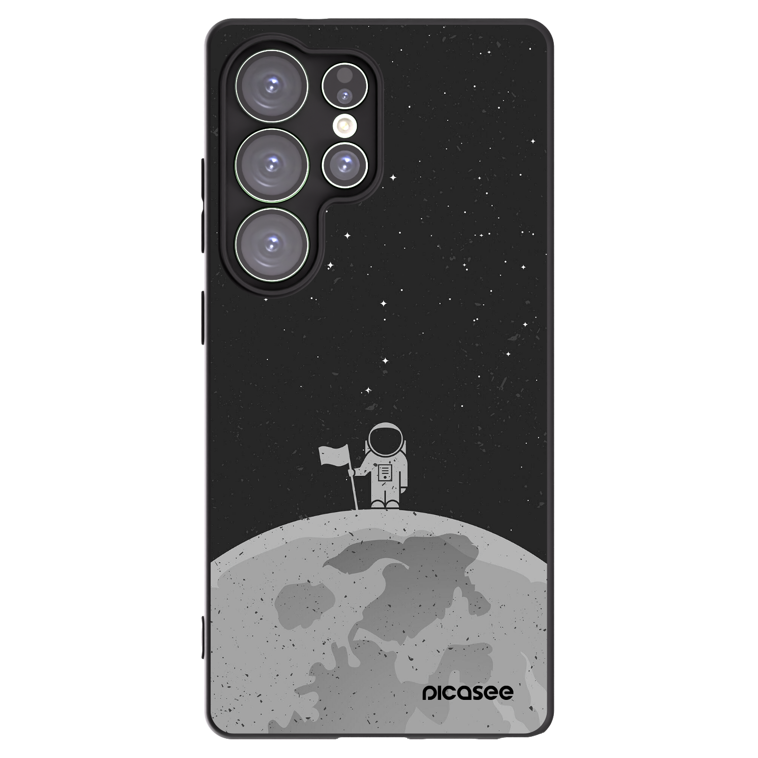 Picasee husă neagră din silicon pentru Samsung Galaxy S25 Ultra 5G - Astronaut