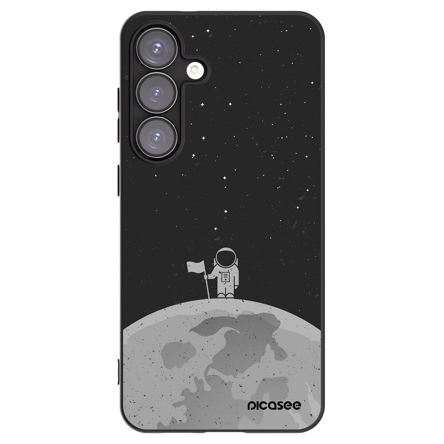 Picasee husă neagră din silicon pentru Samsung Galaxy S25+ 5G - Astronaut