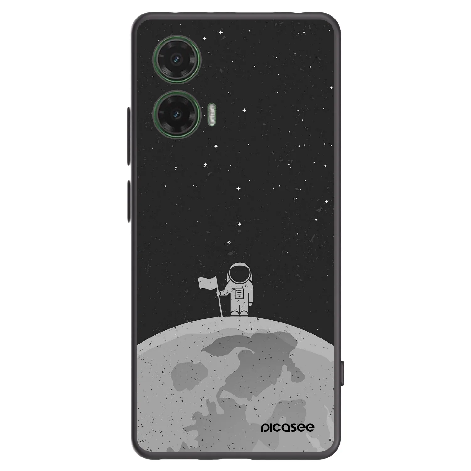 Picasee husă neagră din silicon pentru Motorola Moto G35 5G - Astronaut