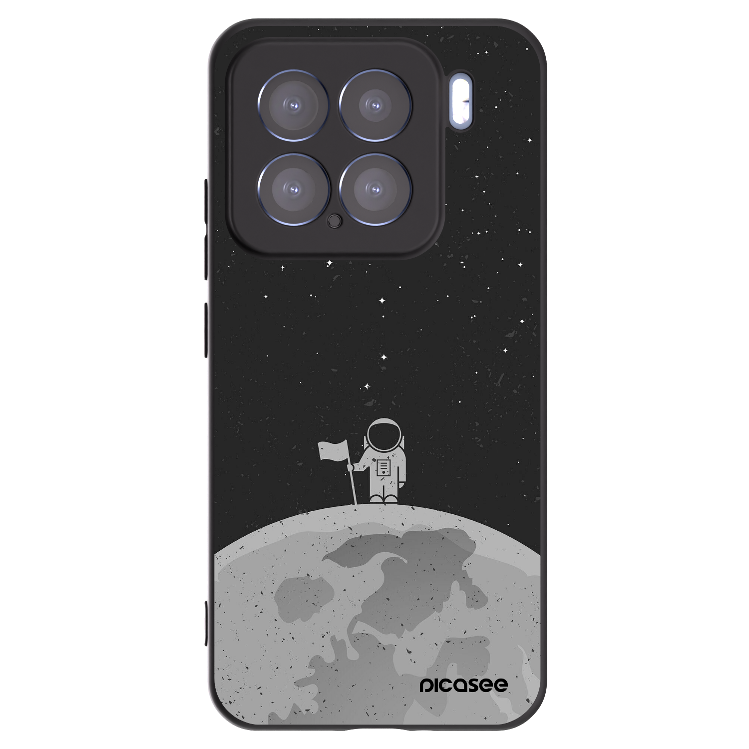 Picasee husă neagră din silicon pentru Xiaomi 15 - Astronaut