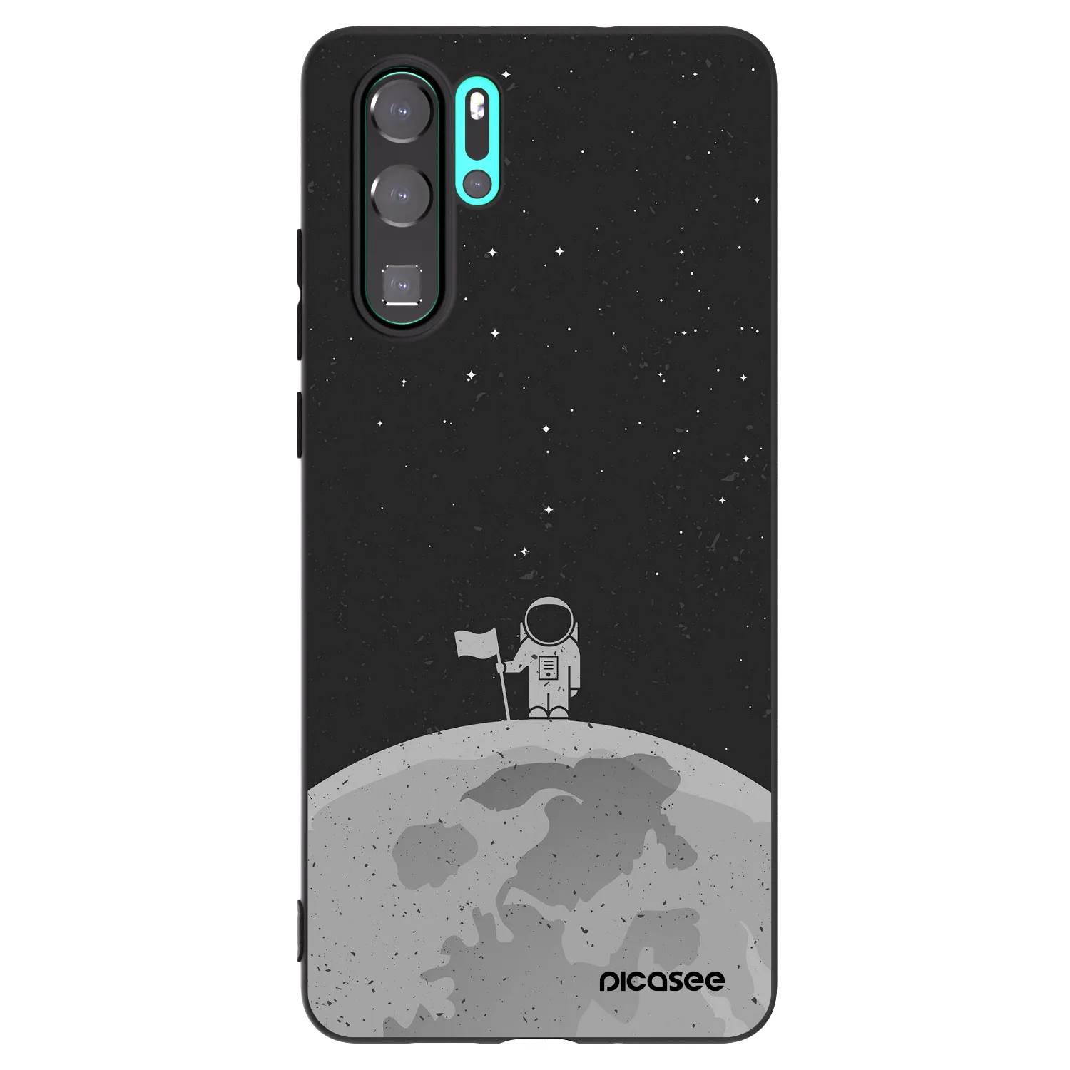 Picasee husă neagră din silicon pentru Huawei P30 Pro - Astronaut