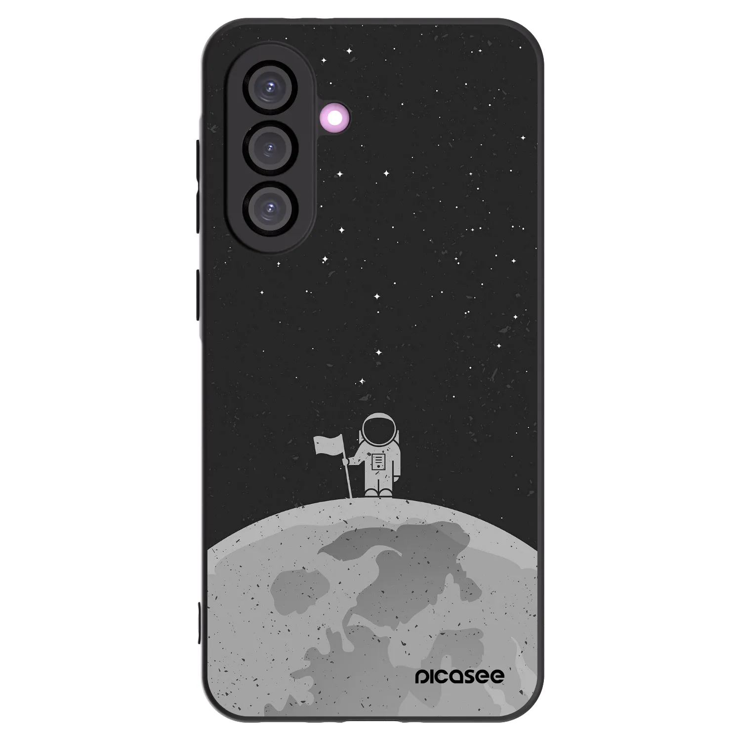 Picasee husă neagră din silicon pentru Samsung Galaxy A56 5G A566B - Astronaut