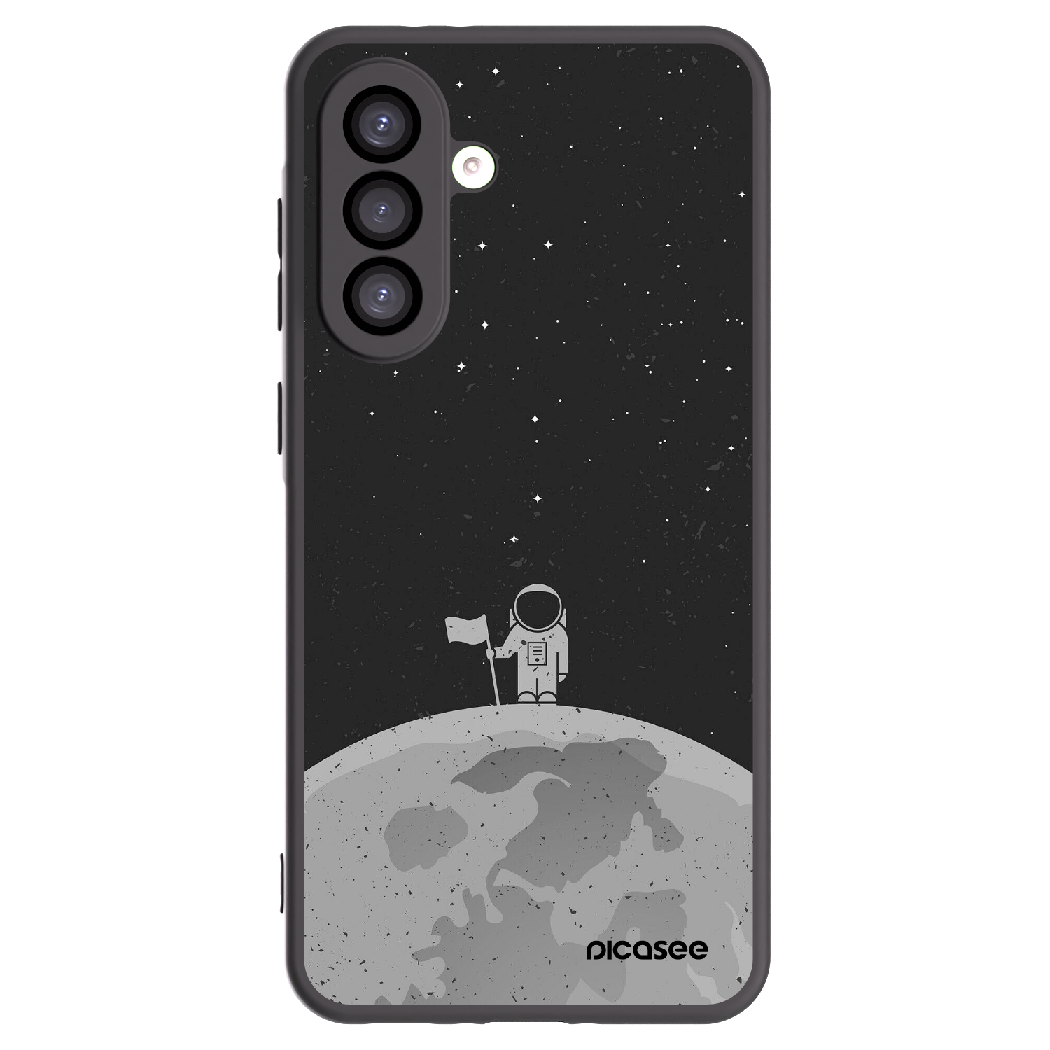 Picasee husă neagră din silicon pentru Samsung Galaxy A26 5G A266B - Astronaut