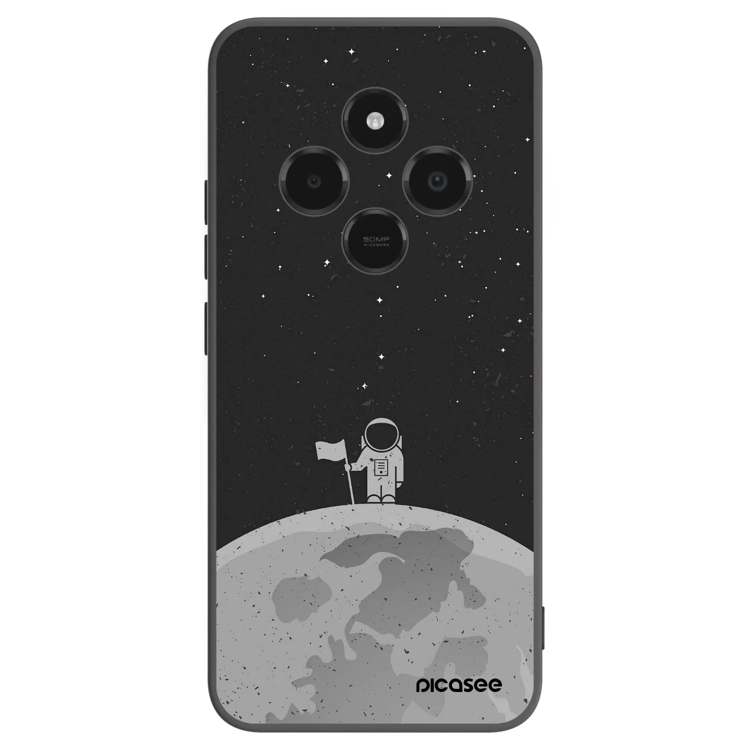 Picasee husă neagră din silicon pentru Xiaomi Poco C75 - Astronaut