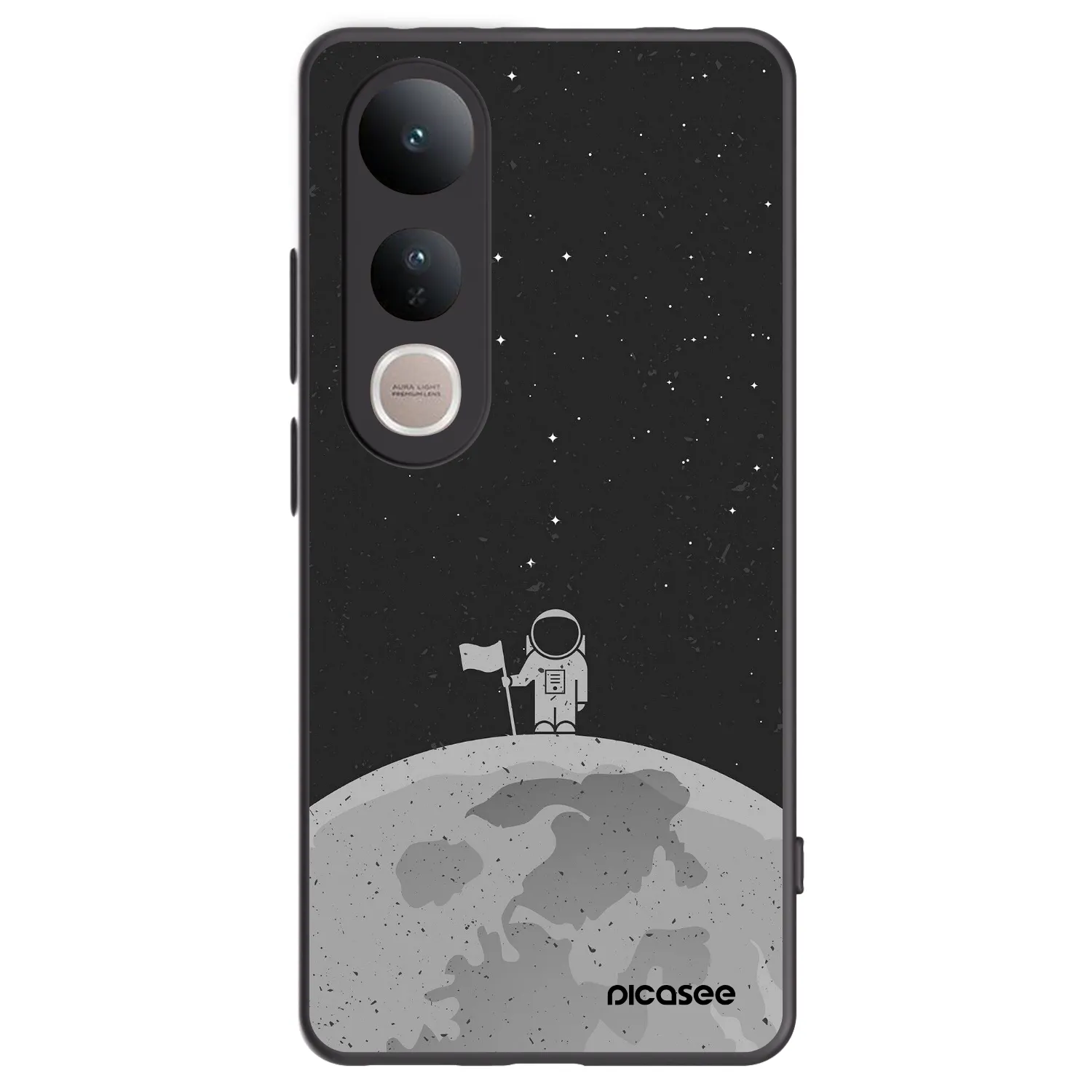 Picasee husă neagră din silicon pentru Vivo V50 Lite 5G - Astronaut