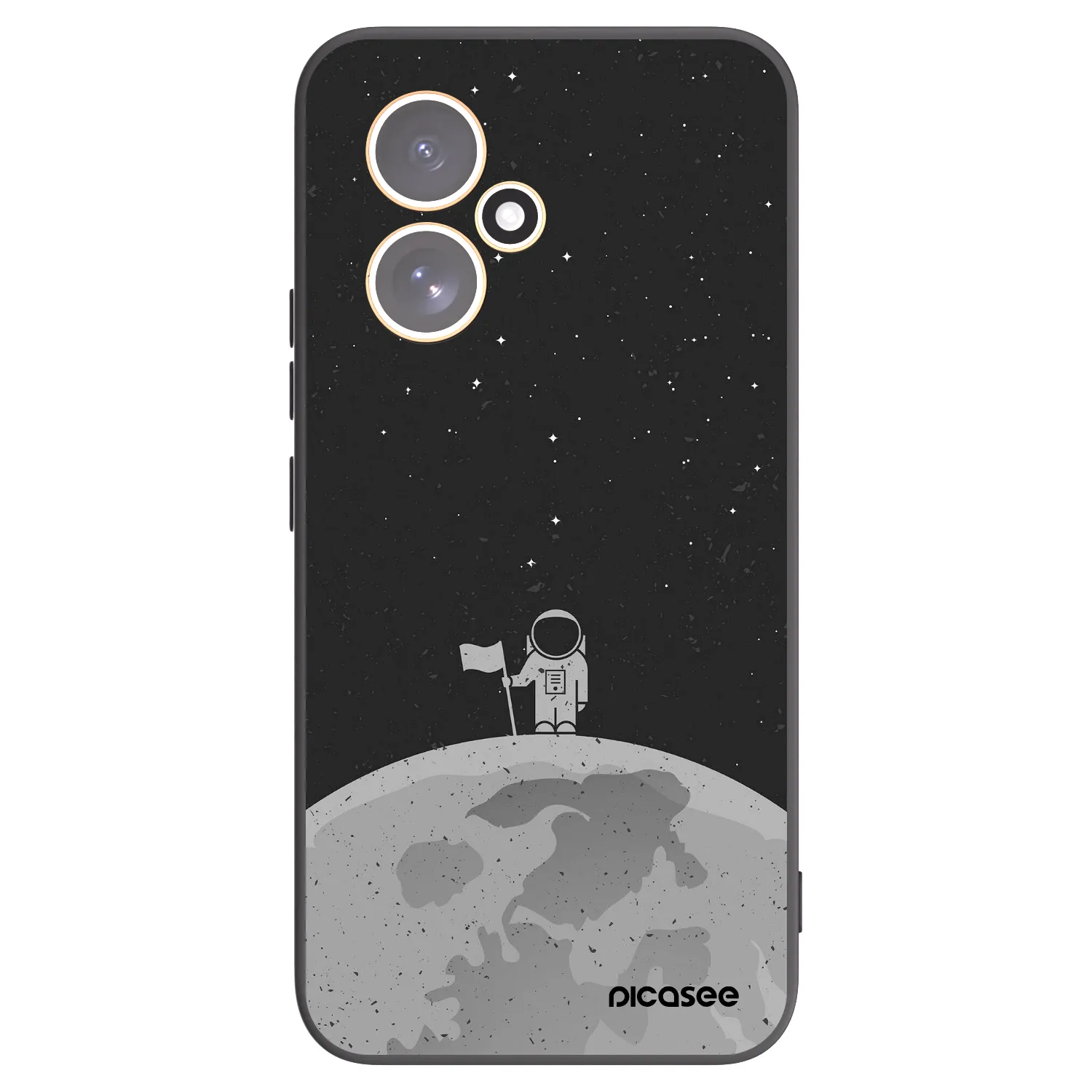 Picasee husă neagră din silicon pentru Honor 400 5G - Astronaut