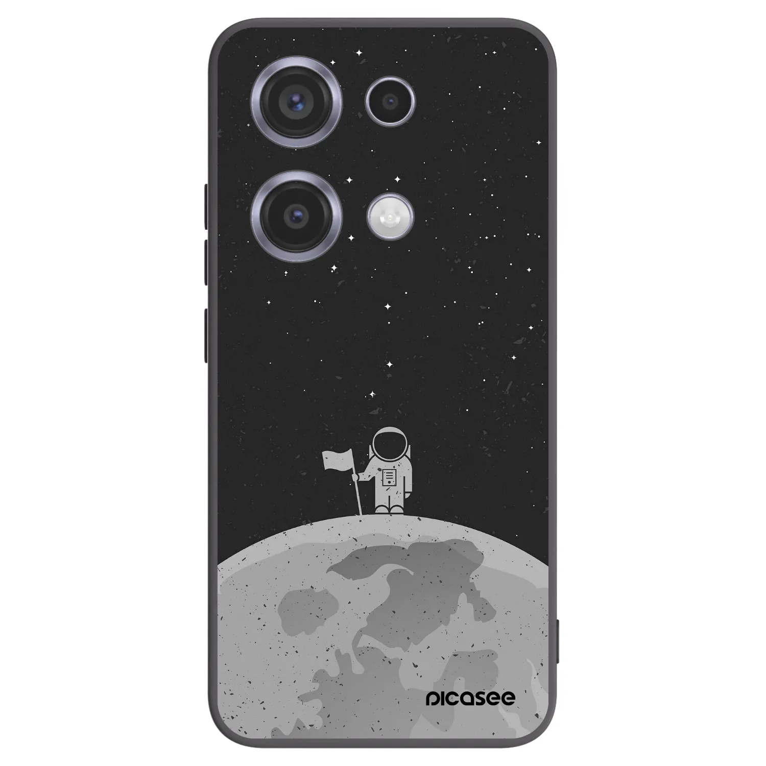 Picasee husă neagră din silicon pentru Xiaomi Redmi Note 14S - Astronaut