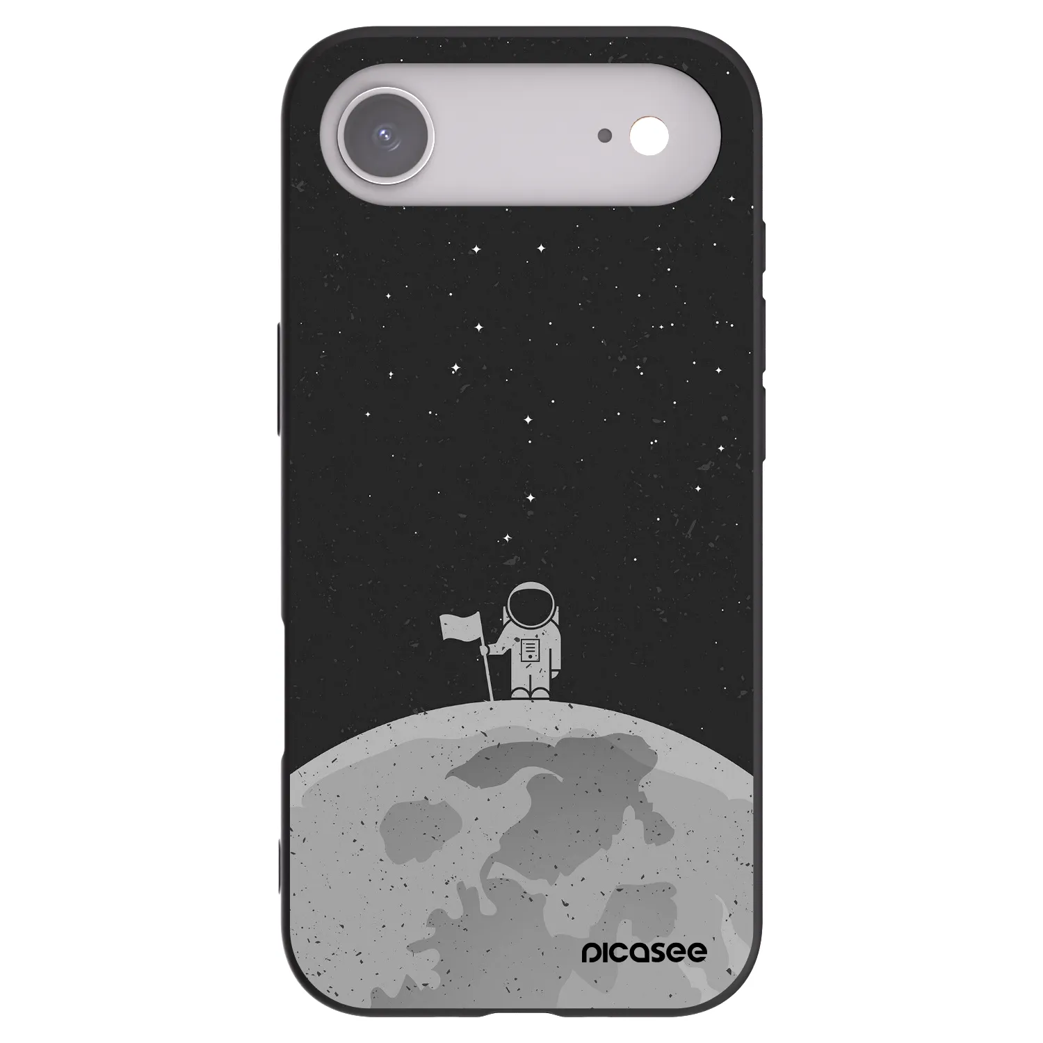 Picasee husă neagră din silicon pentru Apple iPhone Air - Astronaut