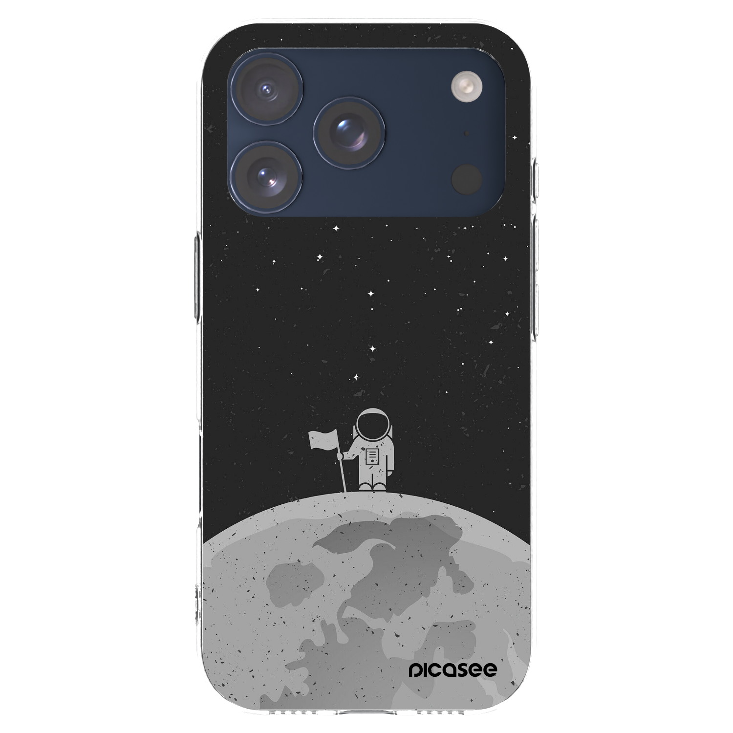 Picasee husă transparentă din silicon pentru Apple iPhone 17 Pro - Astronaut
