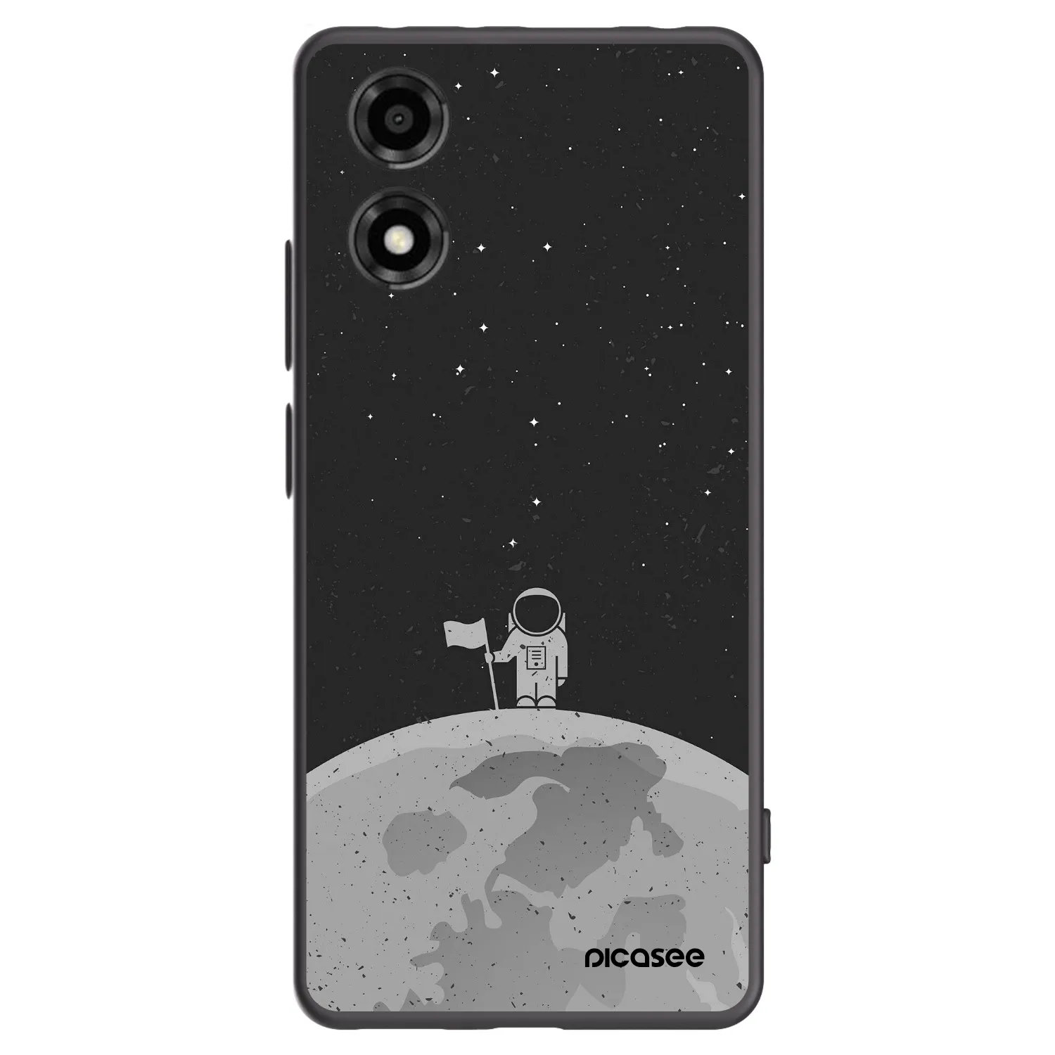 Picasee husă neagră din silicon pentru Motorola Moto E14 - Astronaut