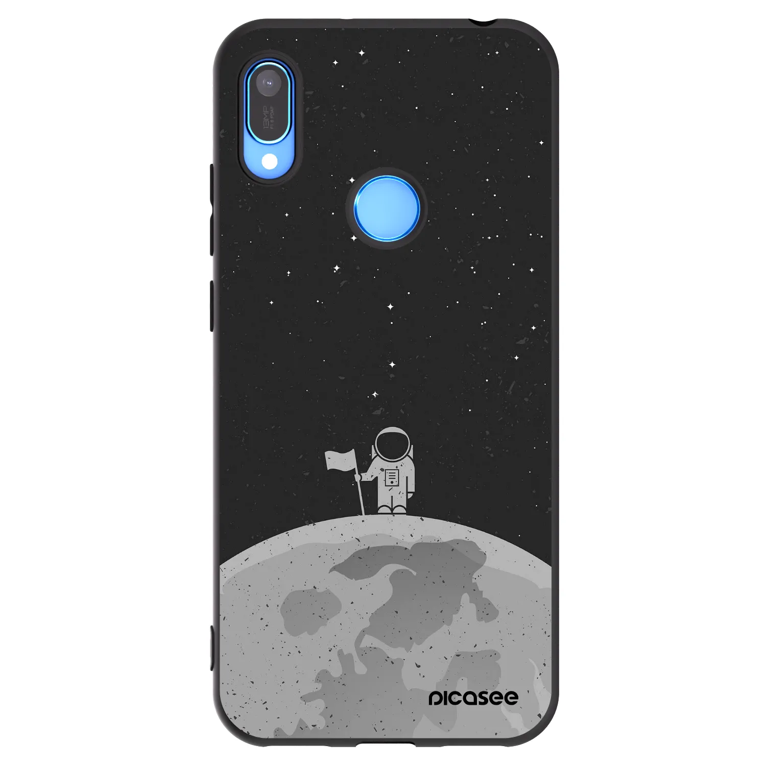 Picasee husă neagră din silicon pentru Huawei Y6 2019 - Astronaut