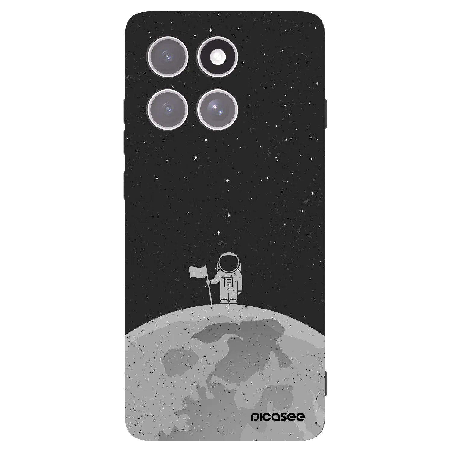 Picasee husă neagră din silicon pentru Motorola Edge 60 Pro - Astronaut