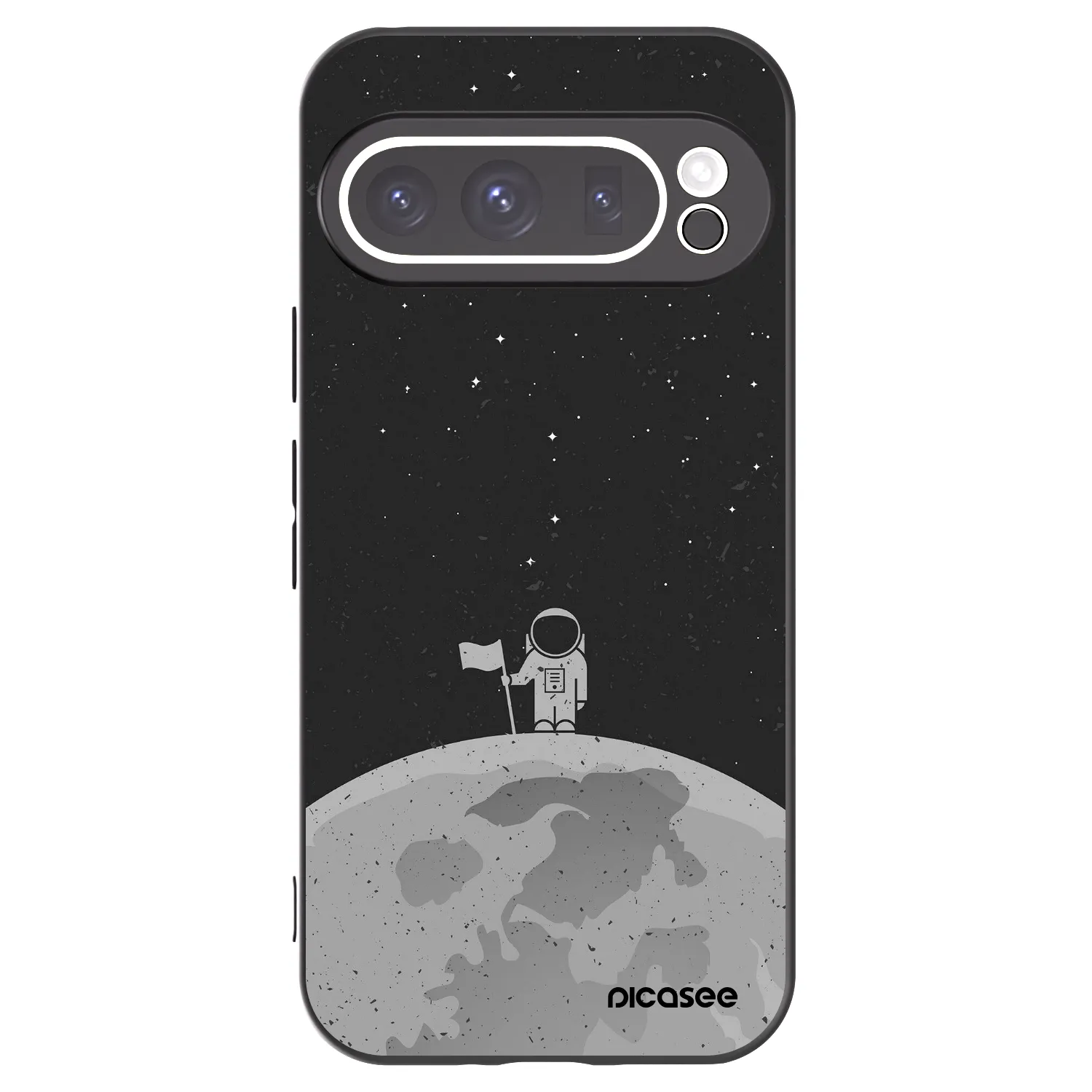 Picasee husă neagră din silicon pentru Google Pixel 9 Pro XL - Astronaut