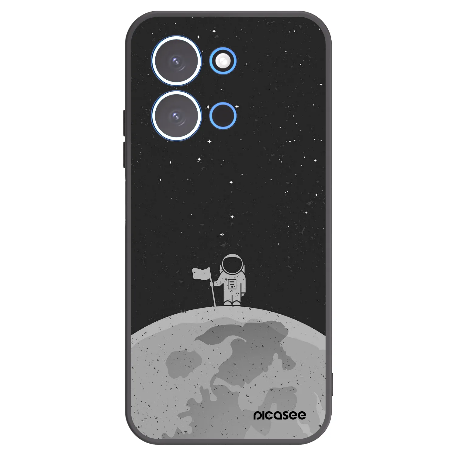 Picasee husă neagră din silicon pentru Xiaomi Redmi 15C 4G - Astronaut