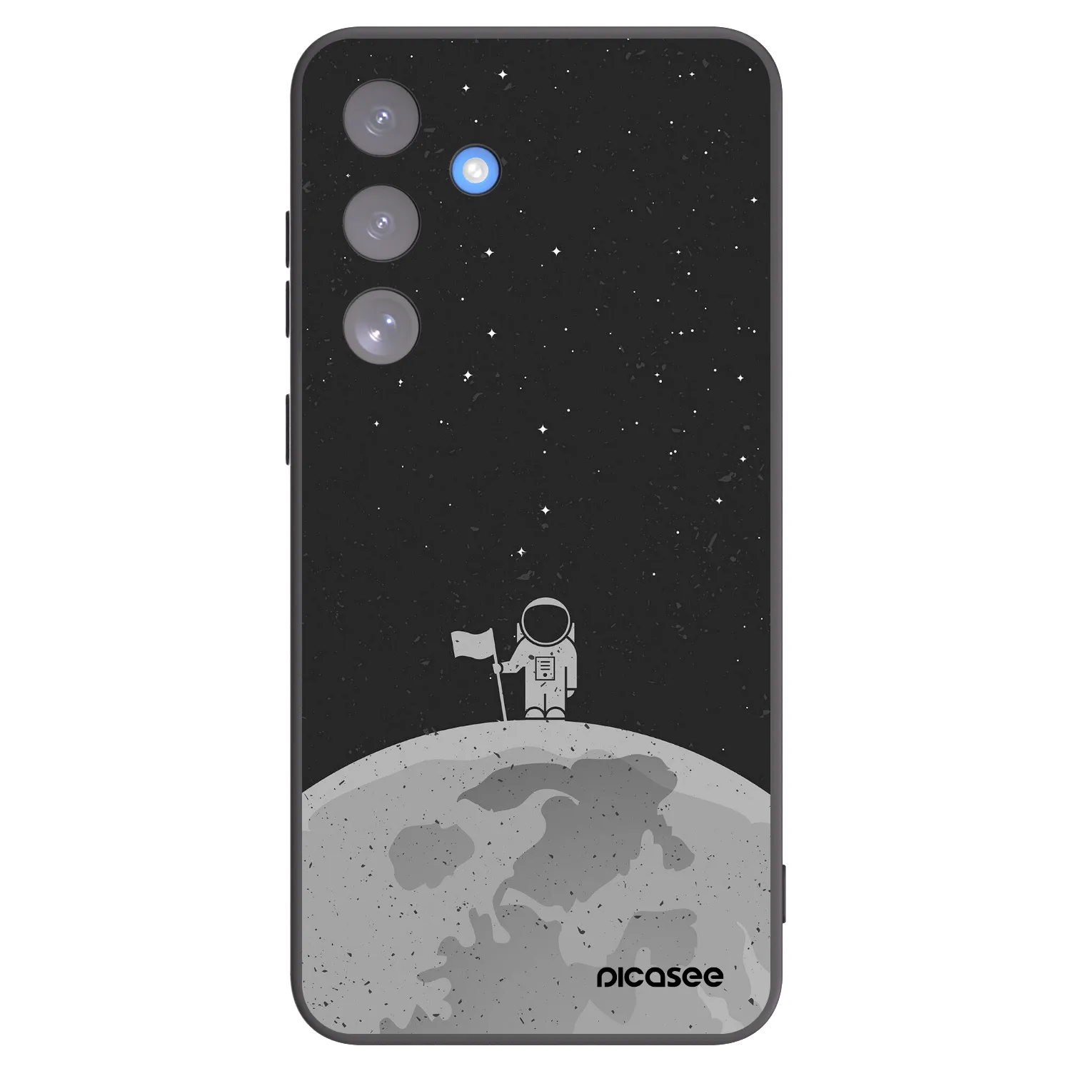 Picasee husă neagră din silicon pentru Samsung Galaxy S25 FE 5G - Astronaut