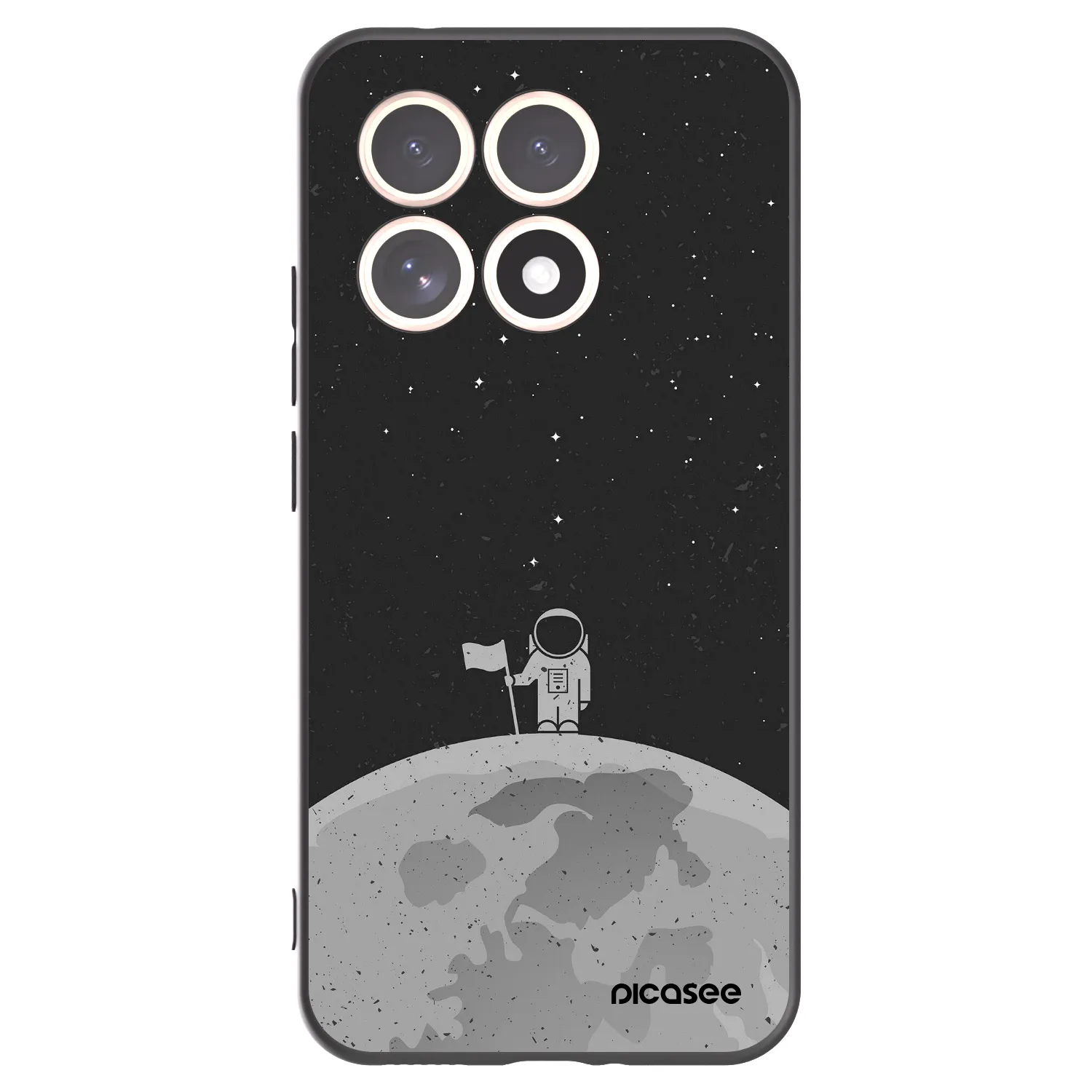 Picasee husă neagră din silicon pentru Xiaomi 15T - Astronaut