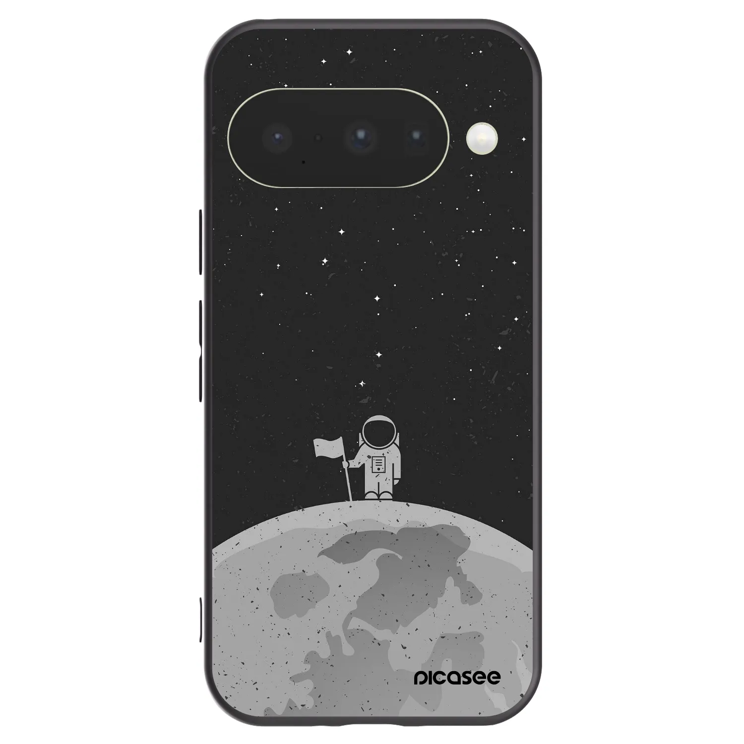 Picasee husă neagră din silicon pentru Google Pixel 10 - Astronaut