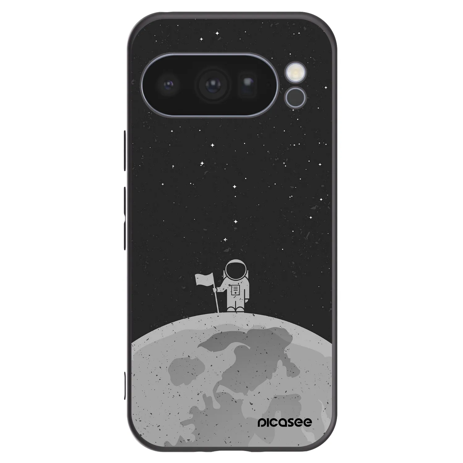 Picasee husă neagră din silicon pentru Google Pixel 10 Pro - Astronaut