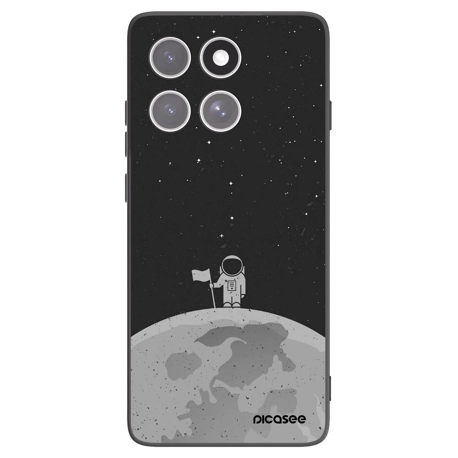 Picasee husă neagră din silicon pentru Motorola Edge 60 Fusion - Astronaut