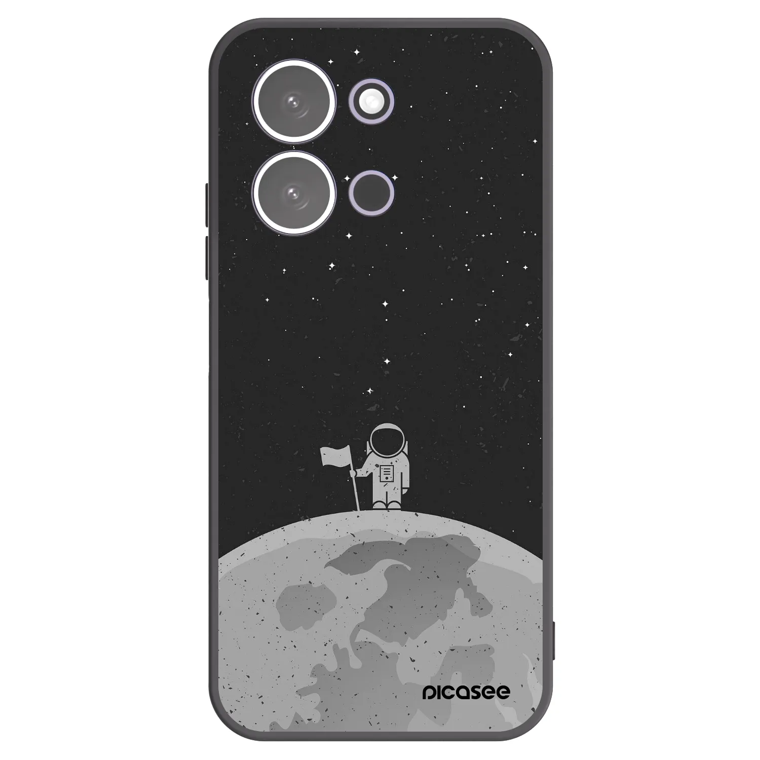 Picasee husă neagră din silicon pentru Xiaomi Redmi 15C 5G - Astronaut