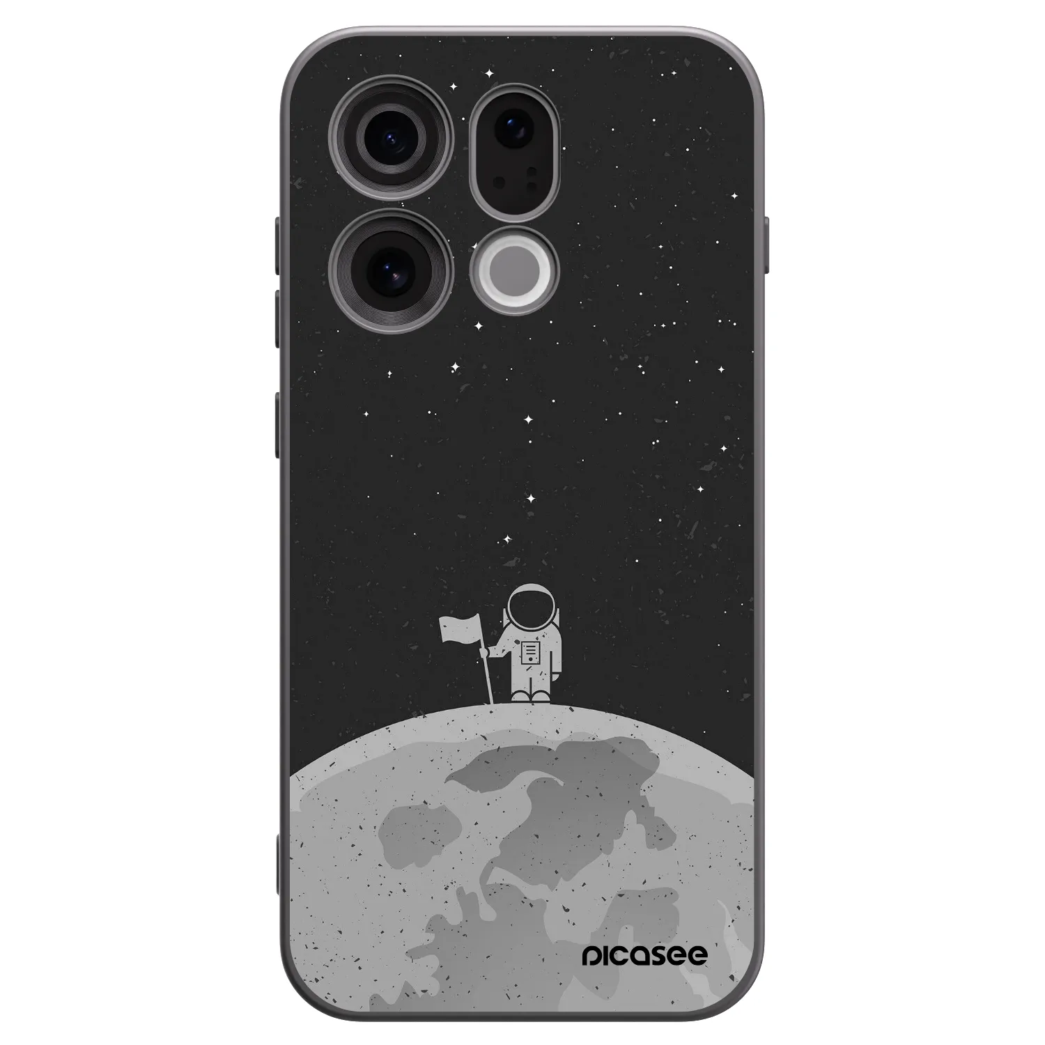 Picasee husă neagră din silicon pentru OPPO Find X9 - Astronaut