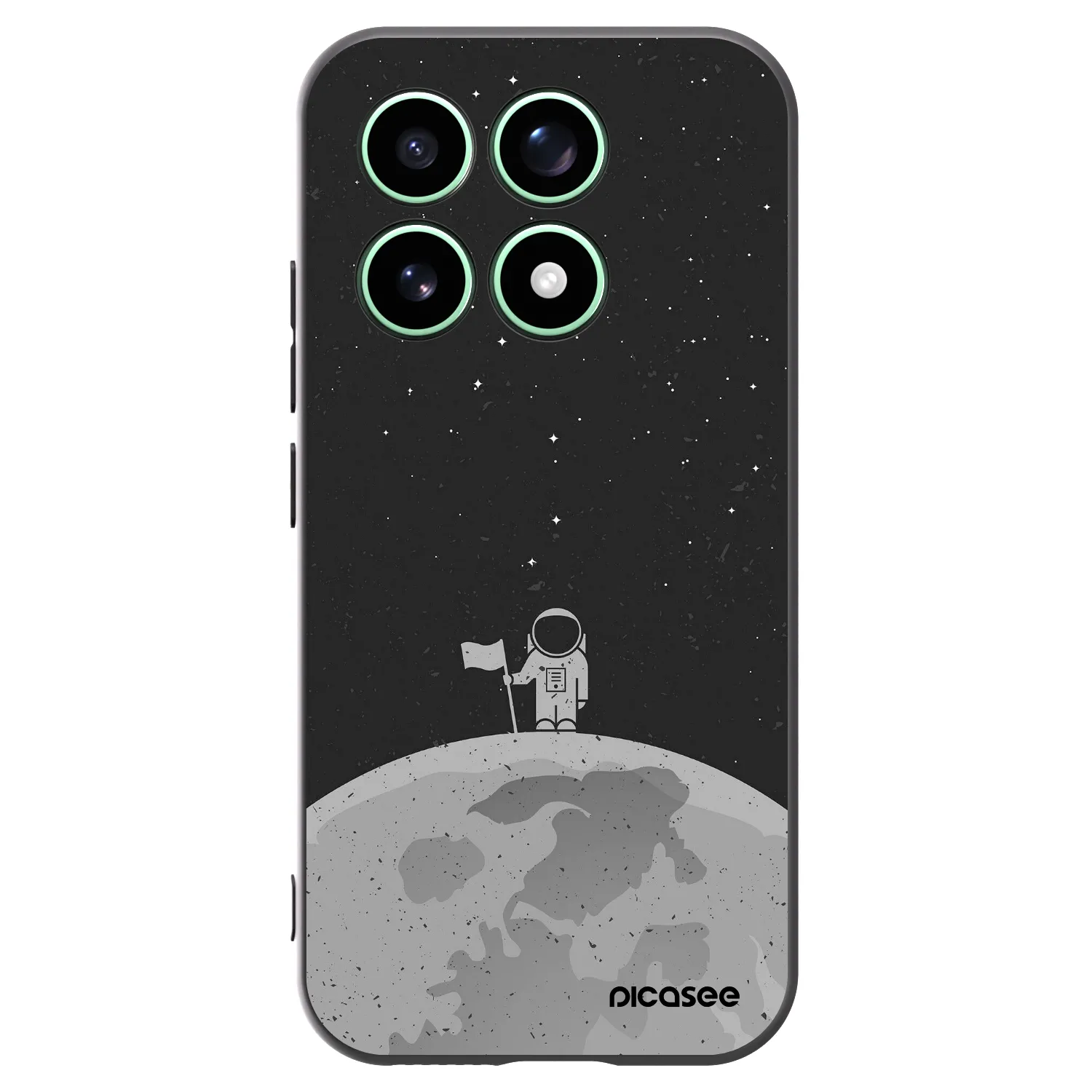 Picasee husă neagră din silicon pentru Xiaomi 17 - Astronaut