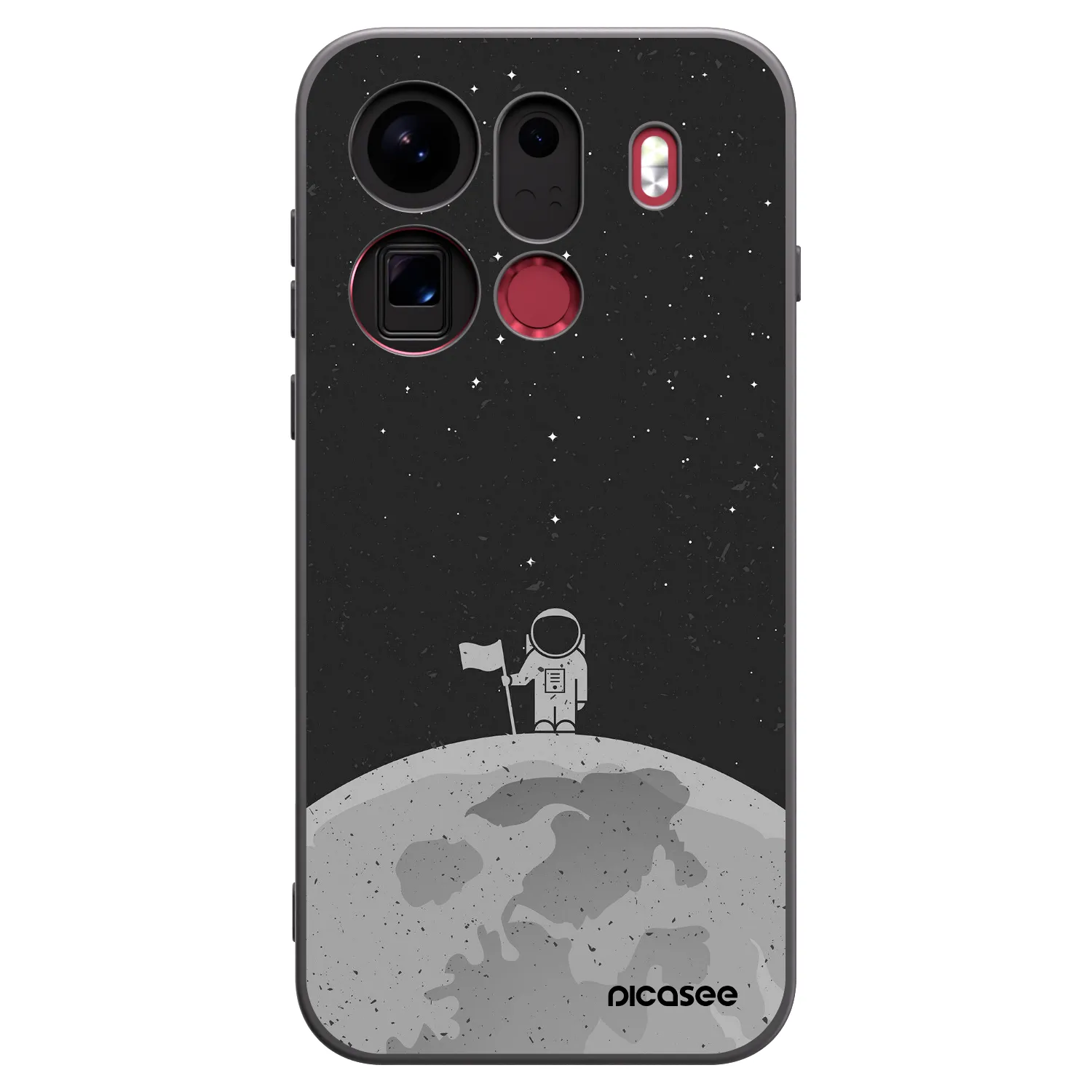 Picasee husă neagră din silicon pentru OPPO Find X9 Pro - Astronaut